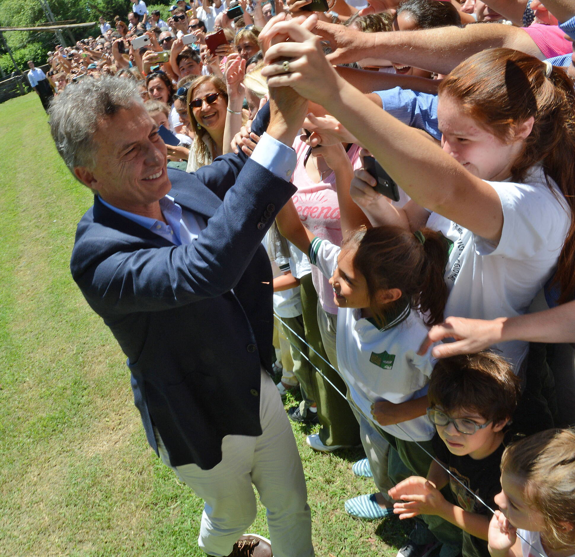 Mauricio Macri  en el Centro Agrotécnico Regional de Venado Tuerto