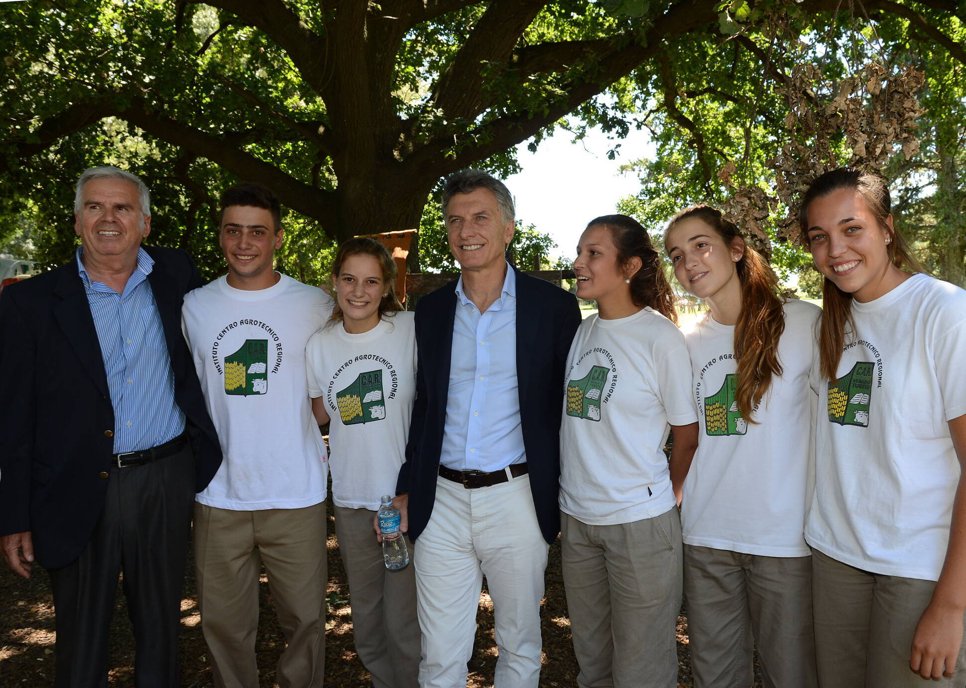 Mauricio Macri  en el Centro Agrotécnico Regional de Venado Tuerto