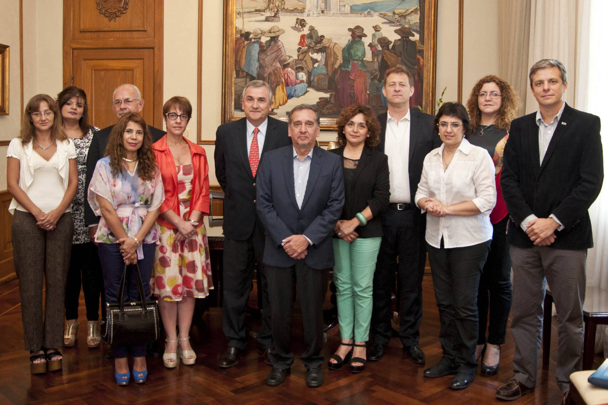 Lino Barañao, Gerardo Morales y funcionarios de la Gobernación de Jujuy
