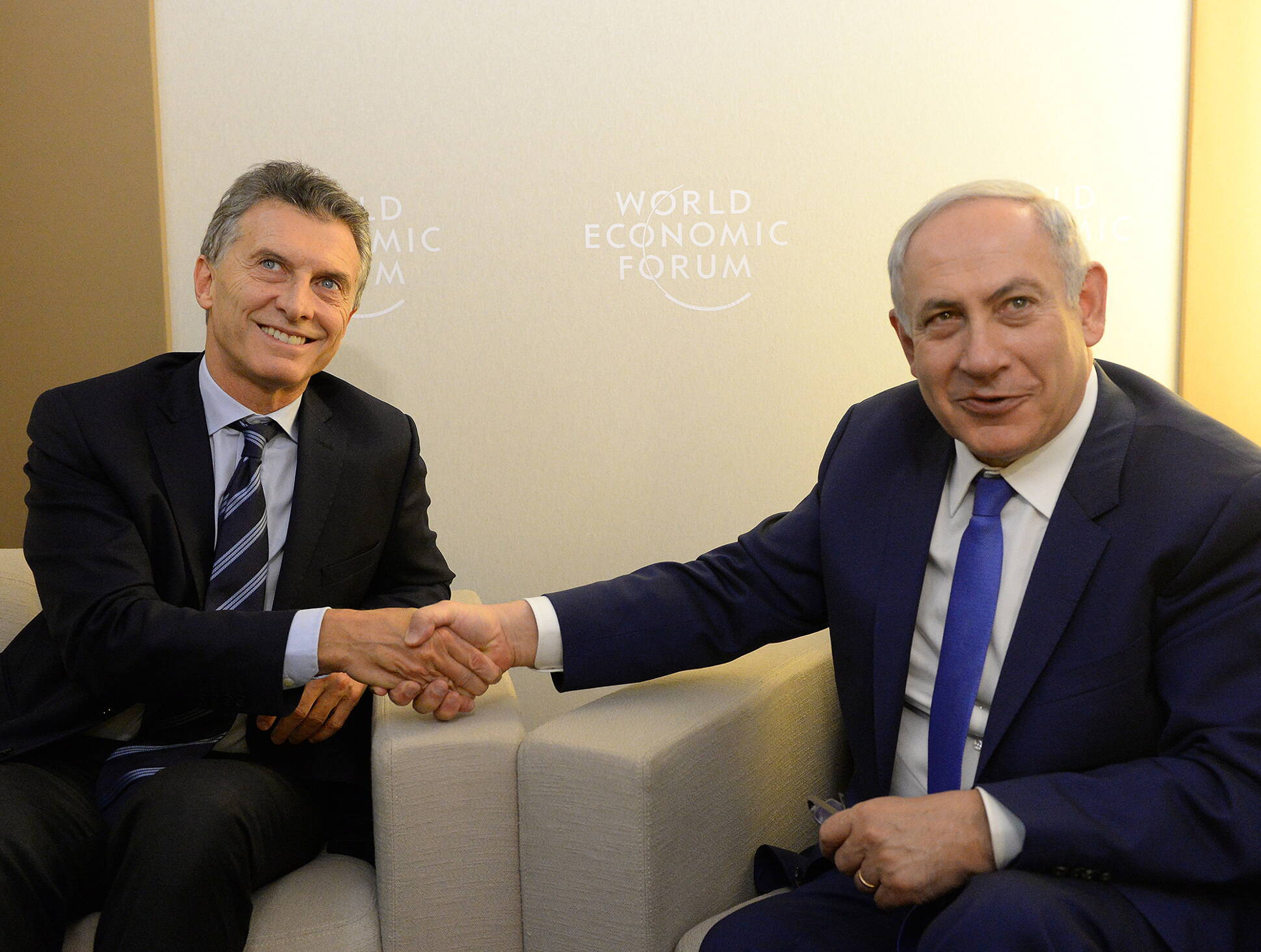 El presidente Mauricio Macri se reunió con el primer ministro de Israel, Benjamin Netanyahu.