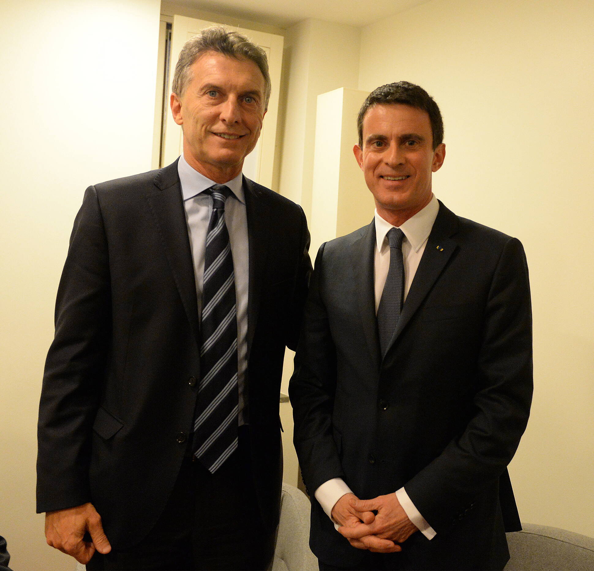 El Presidente se reunió con el primer ministro de Francia, Manuel Valls. 
