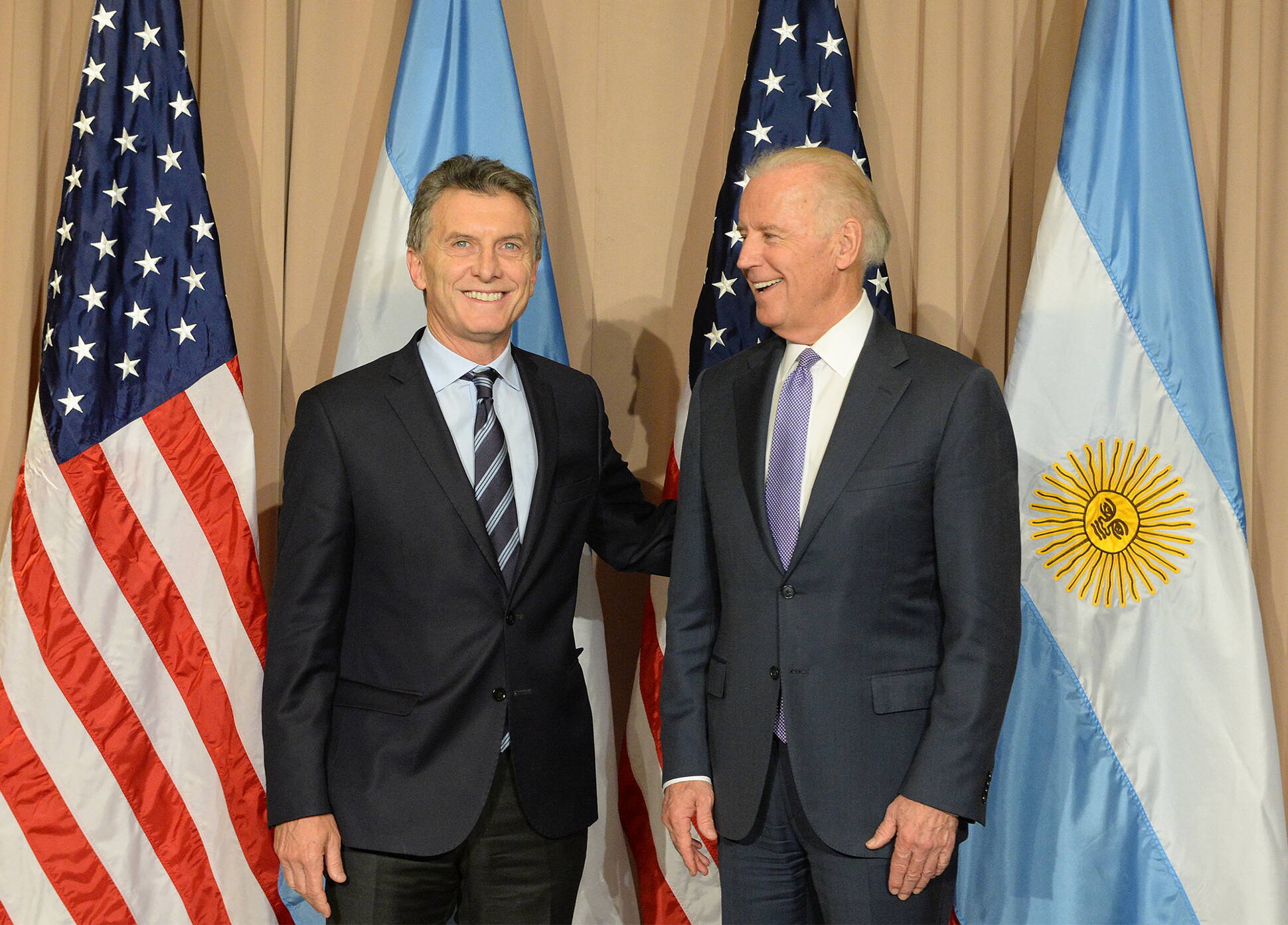 Mauricio Macri y Joseph Biden