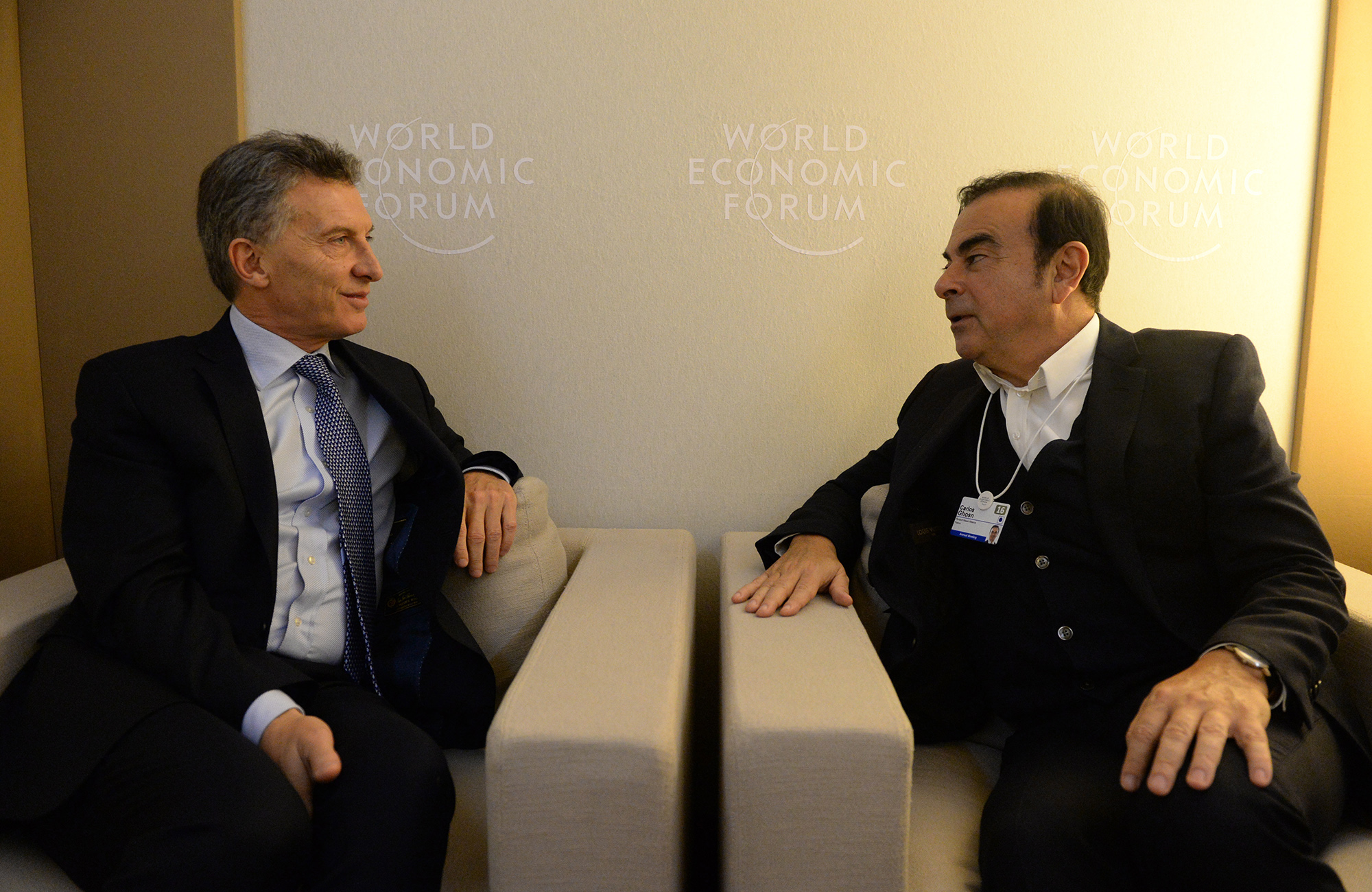 El Presidente se reunió con el Ceo de Renault-Nissan,Carlos Ghosn.