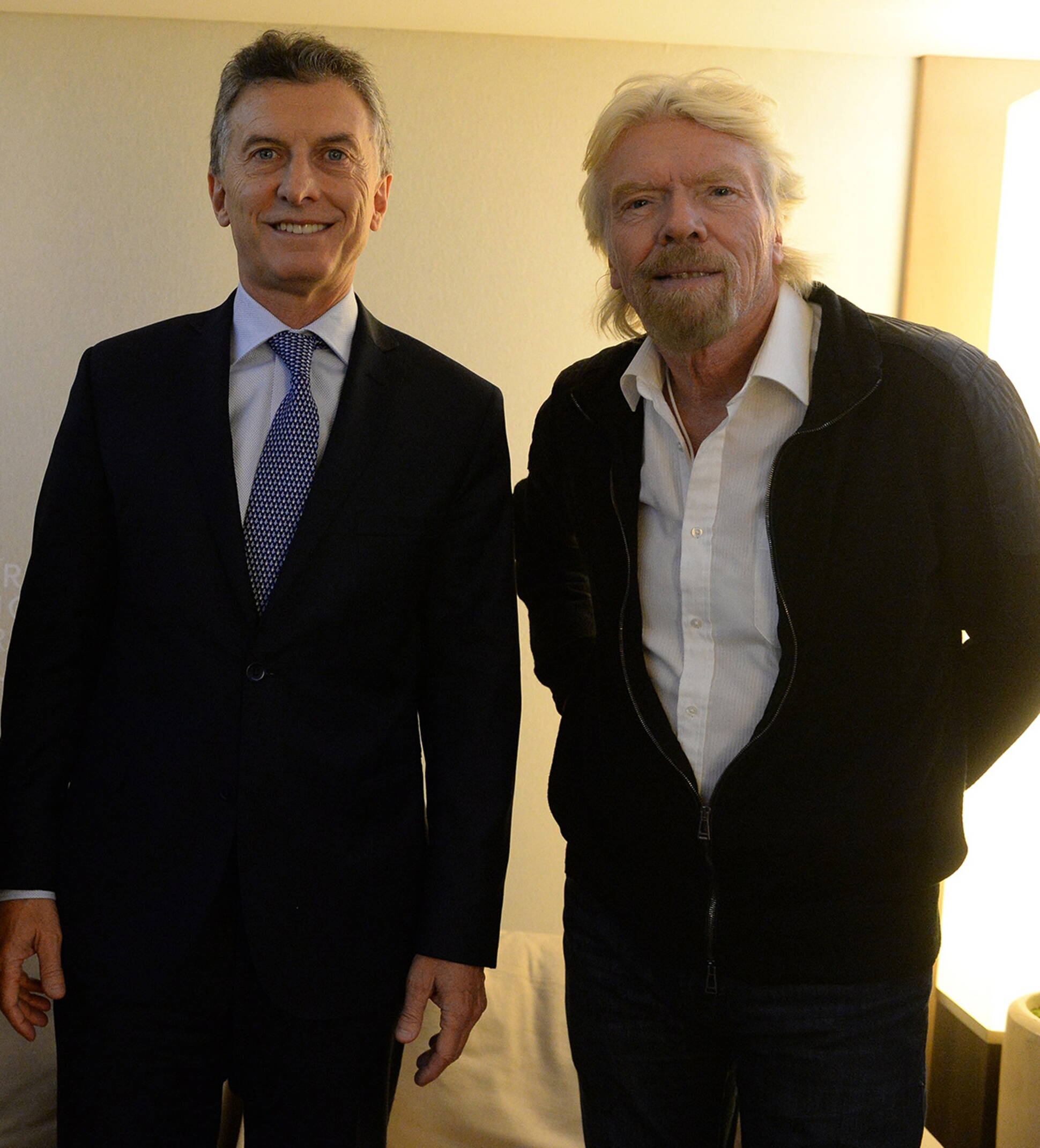 El Presidente se reunió con  Sir Richard Branson, fundador del Virgin Group.