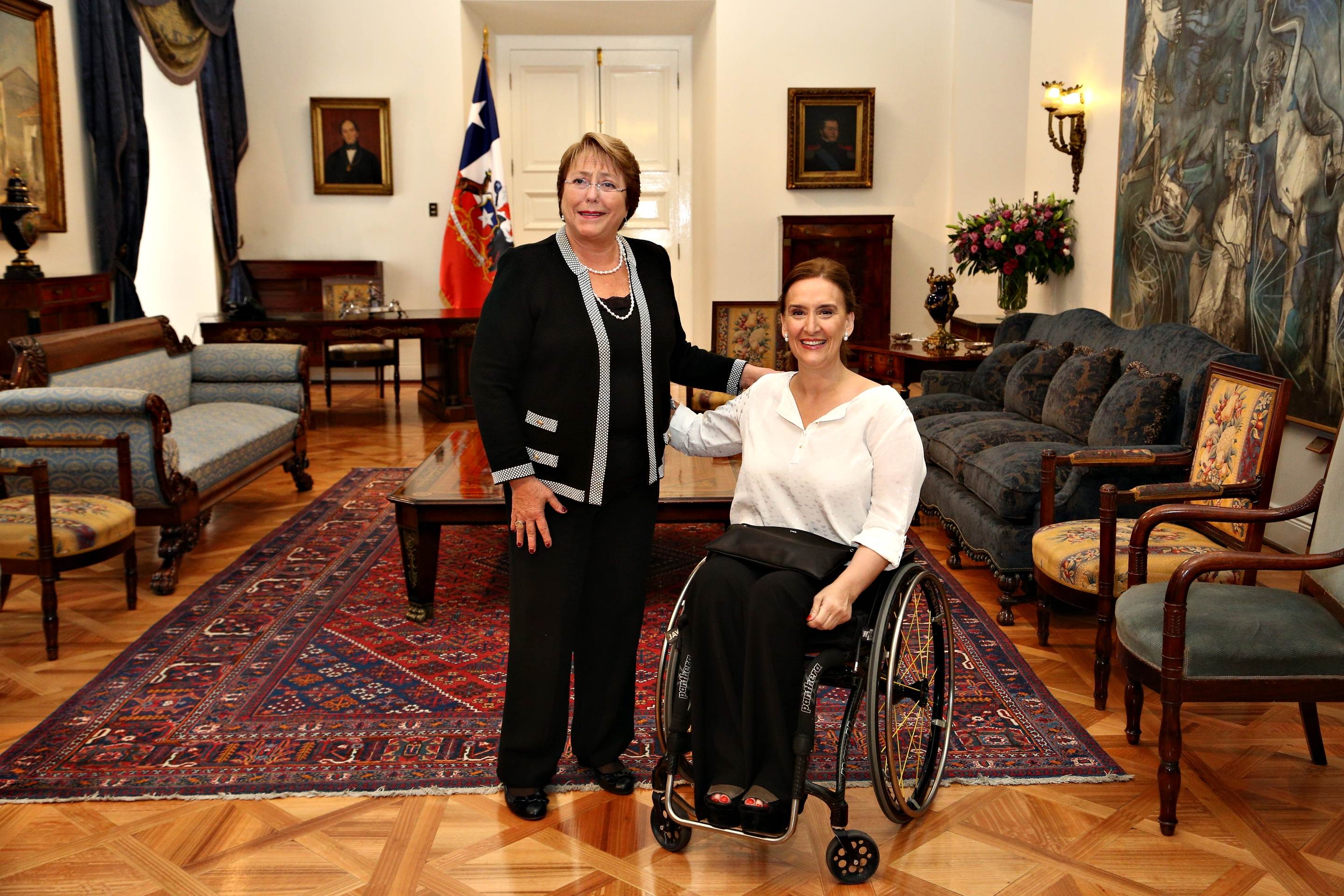 Michelle Bachelet y Gabriela Michetti