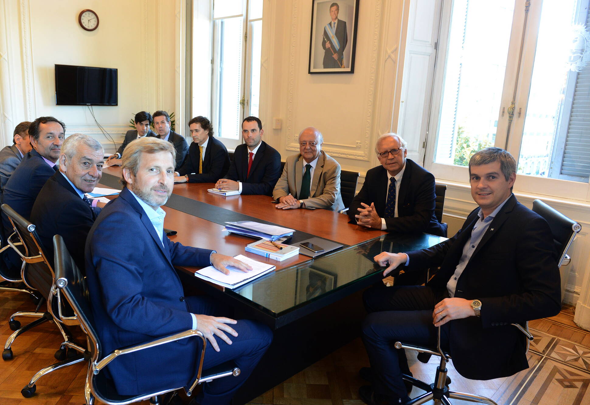 Marcos Peña, Rogelio Frigerio, Jorge Burgos Varela y colaboradores