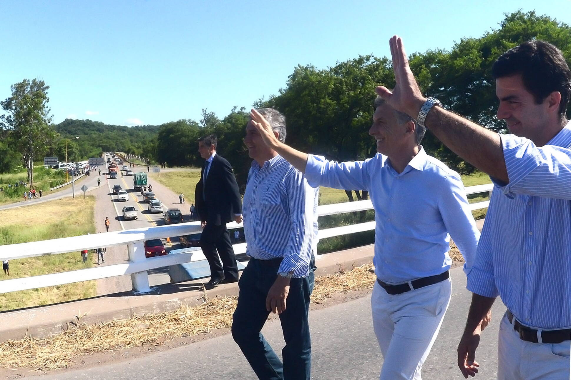 Mauricio Macri, Gerardo Morales y Juan Urtubey en Jujuy
