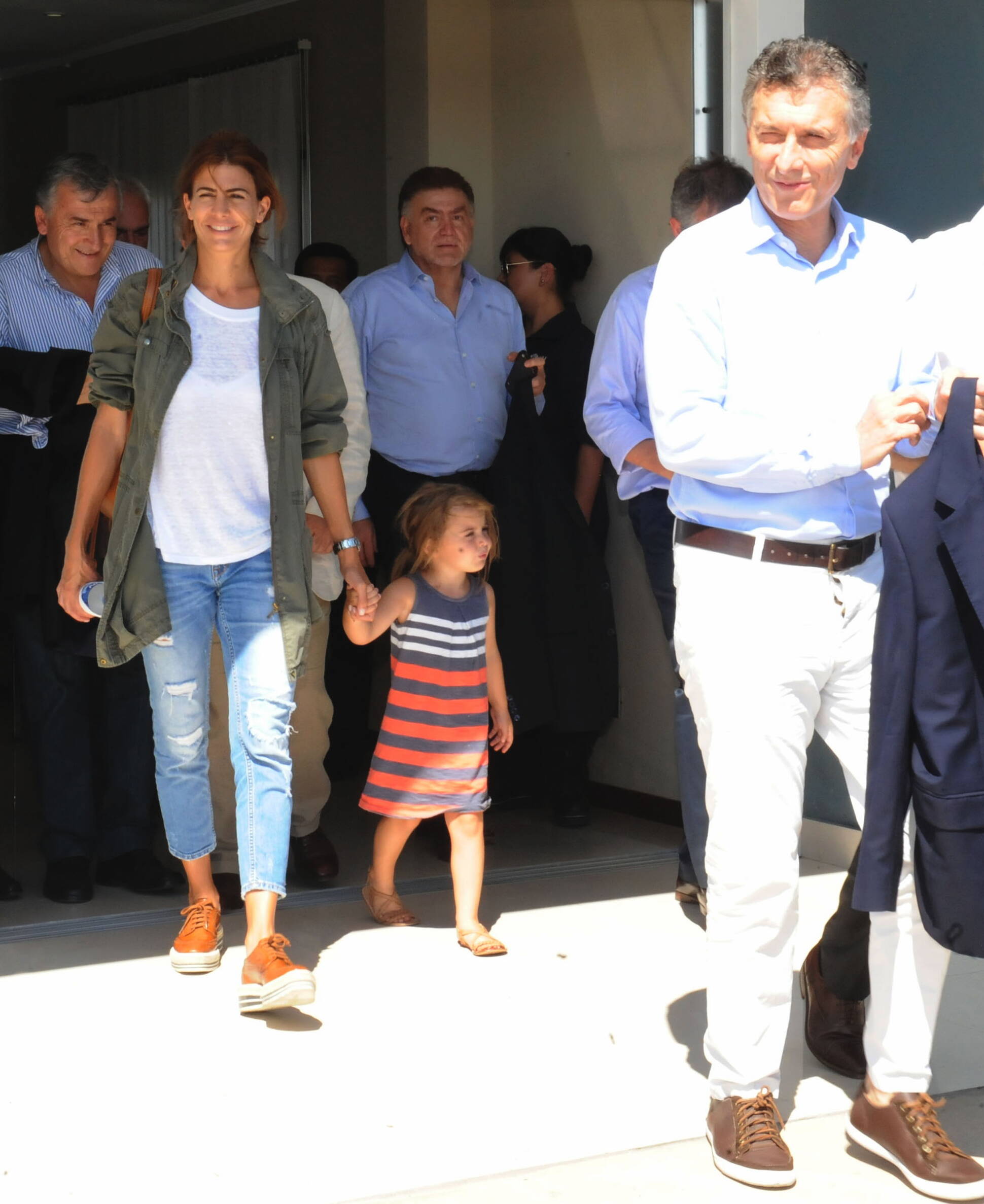 Mauricio Macri, Juliana Awada y su hija Antonia en San Pedro, Jujuy