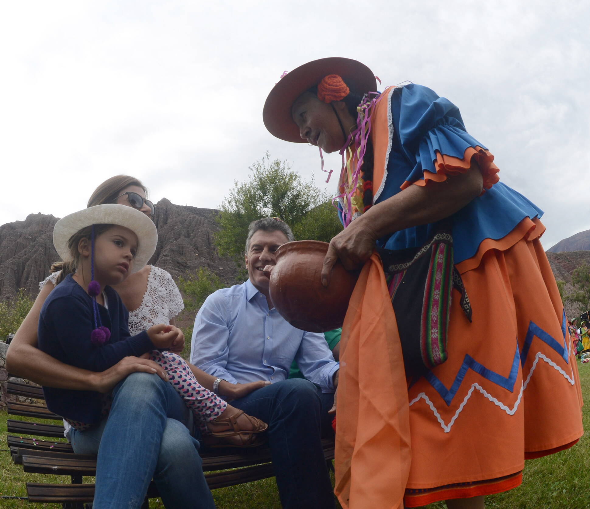 Mauricio Macri asistió al inicio del carnaval jujeño en Purmamarca