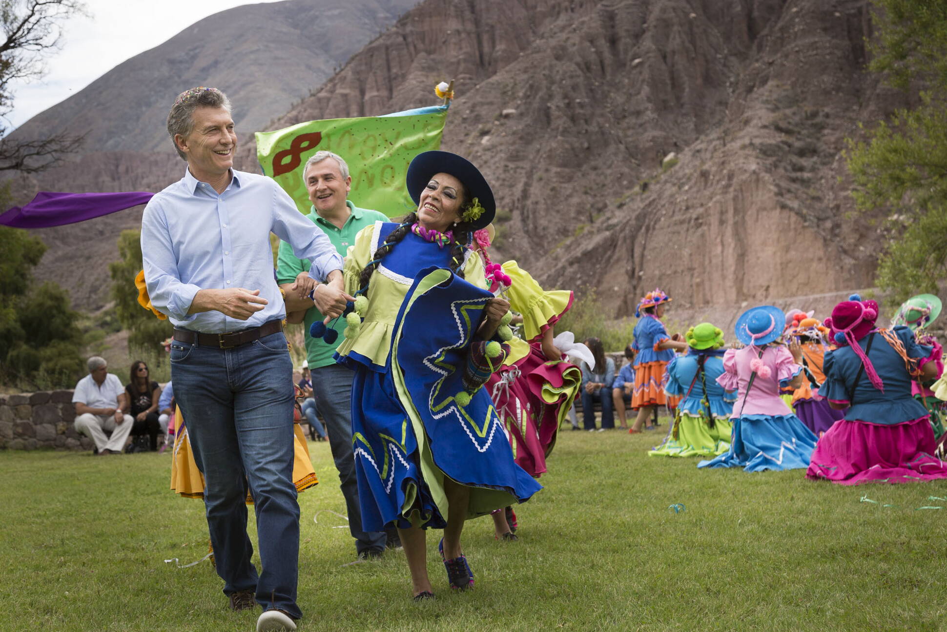 Mauricio Macri asistió al inicio del carnaval jujeño en Purmamarca