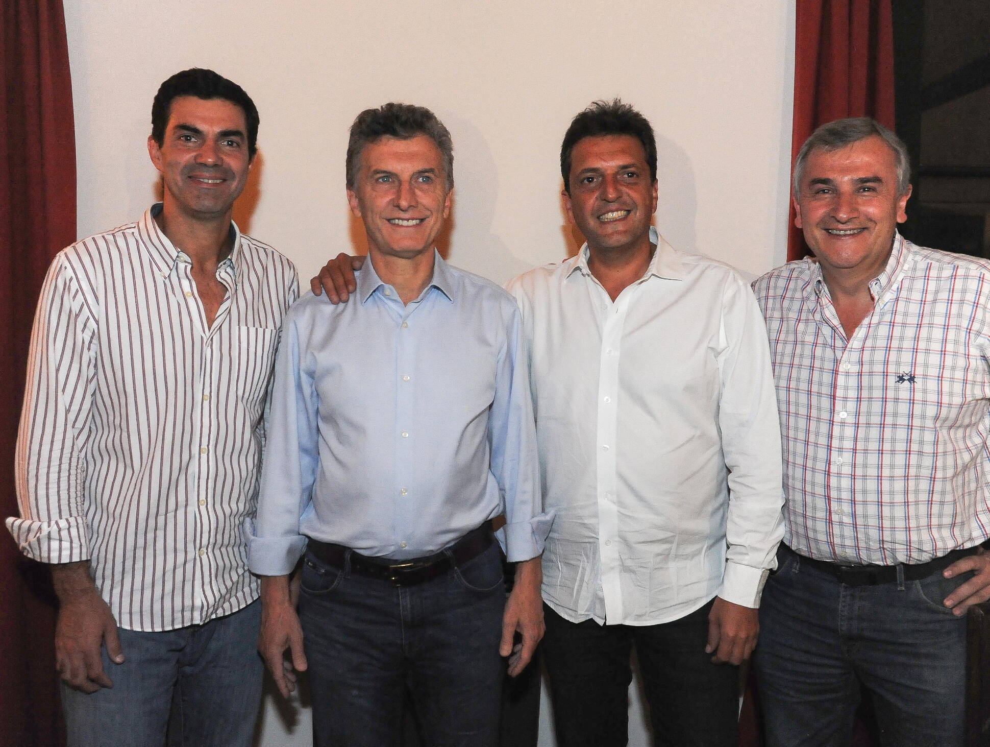 Mauricio Macri, Sergio Massa, Gerardo Morales y Juan Urtubey en Purmamarca, Jujuy