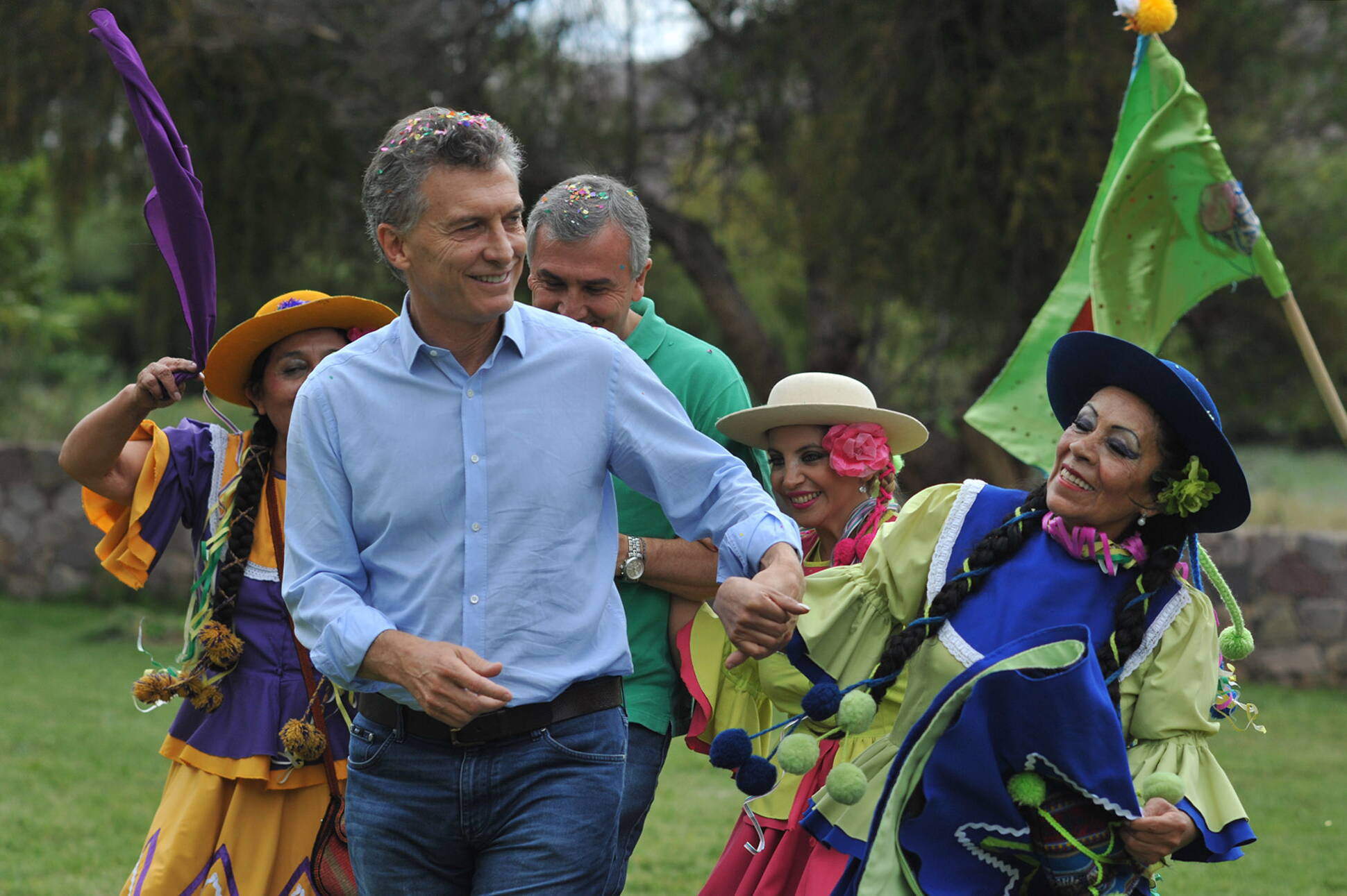 Mauricio Macri asistió al inicio del carnaval jujeño en Purmamarca