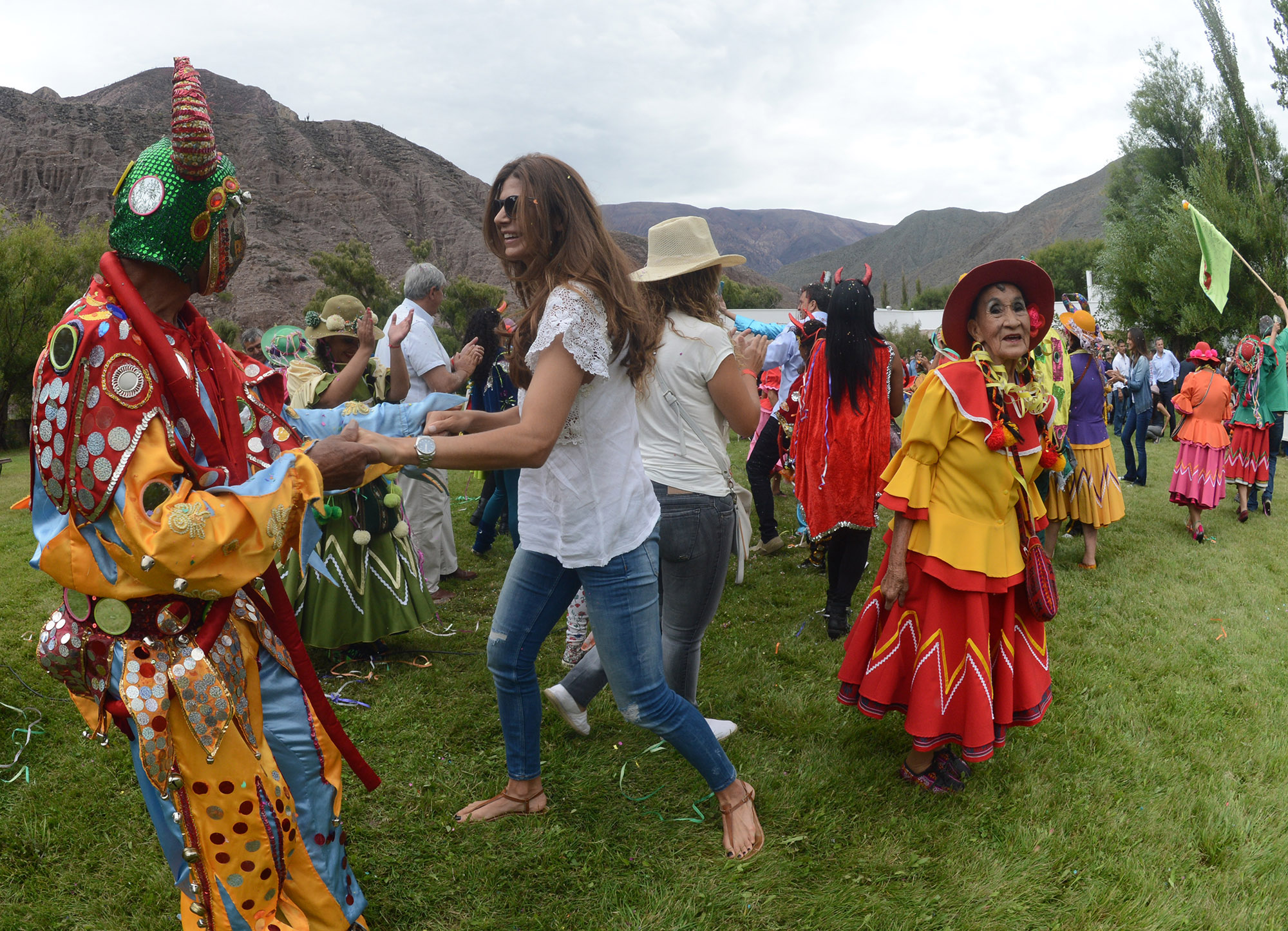 Mauricio Macri asistió al inicio del carnaval jujeño en Purmamarca