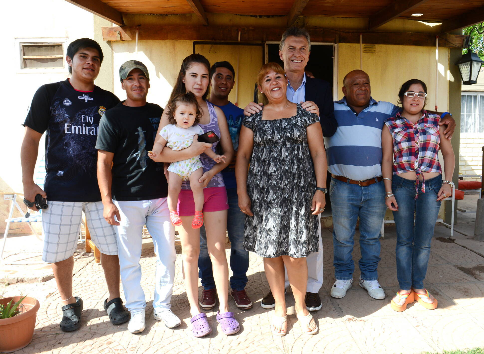 El Presidente Mauricio Macri visitó a Oscar Pinto, dueño de una empresa familiar que se dedica a la producción minera.