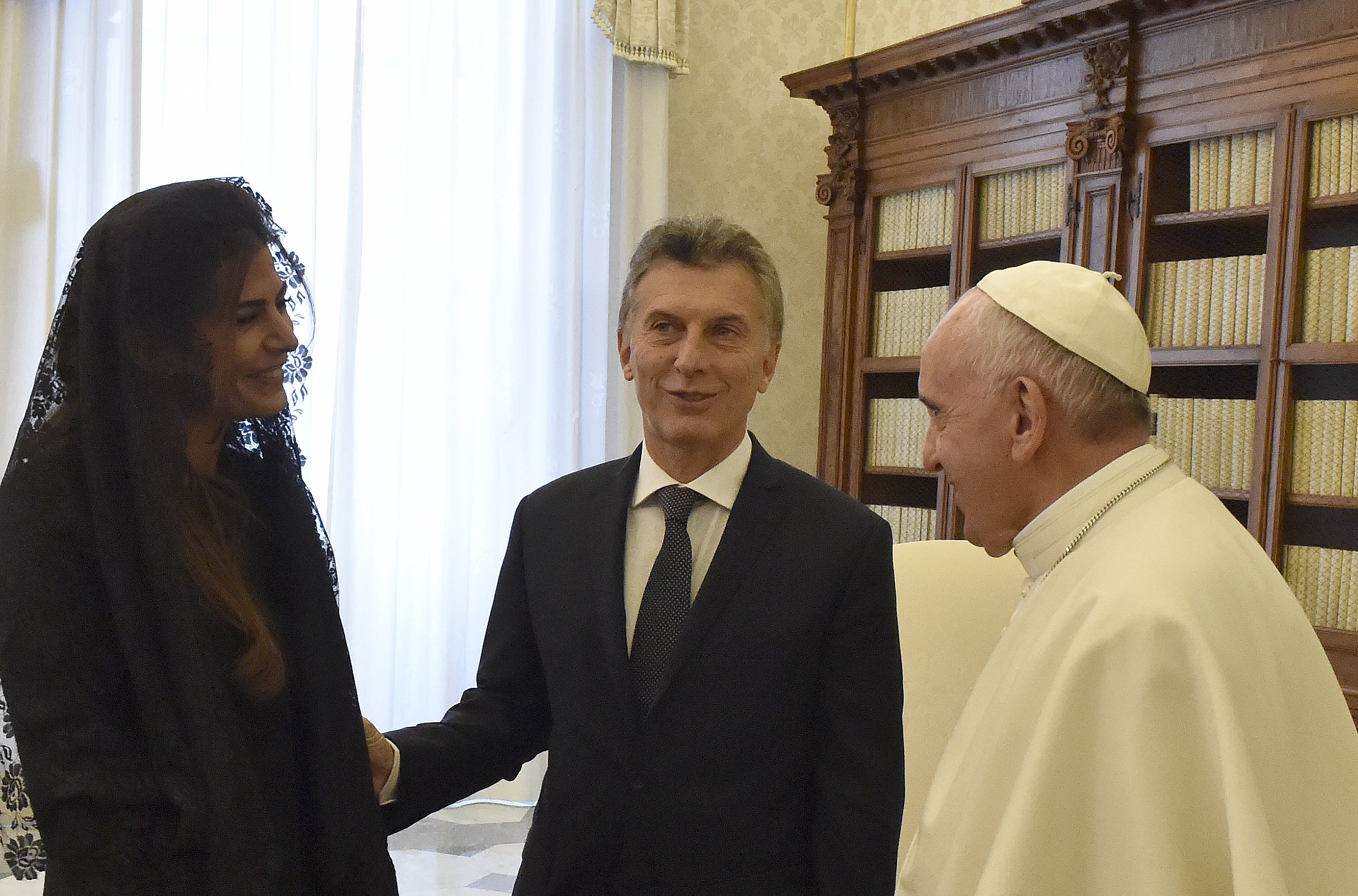 Macri junto al papa Francisco