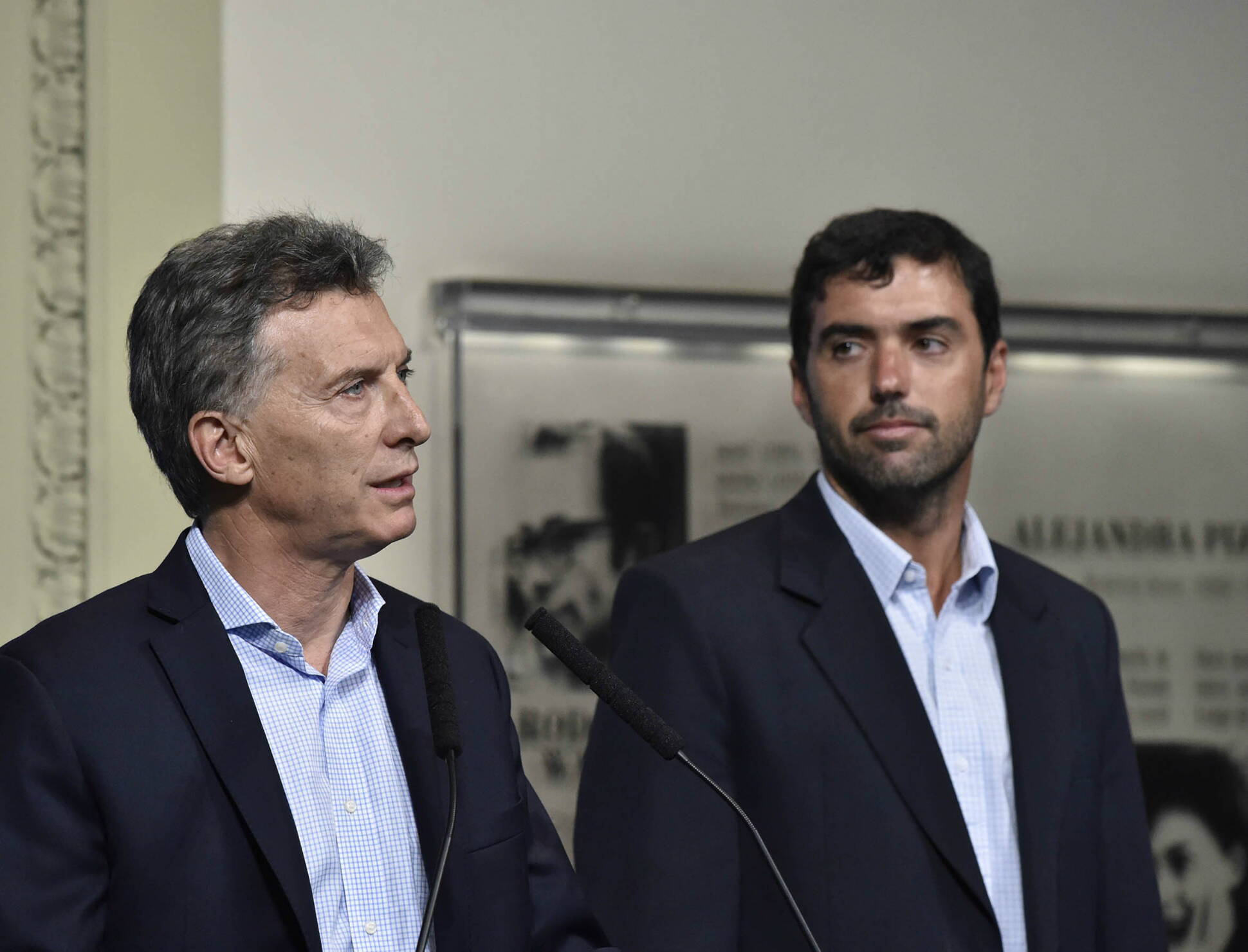 Mauricio Macri junto a Emilio Basavilbaso
