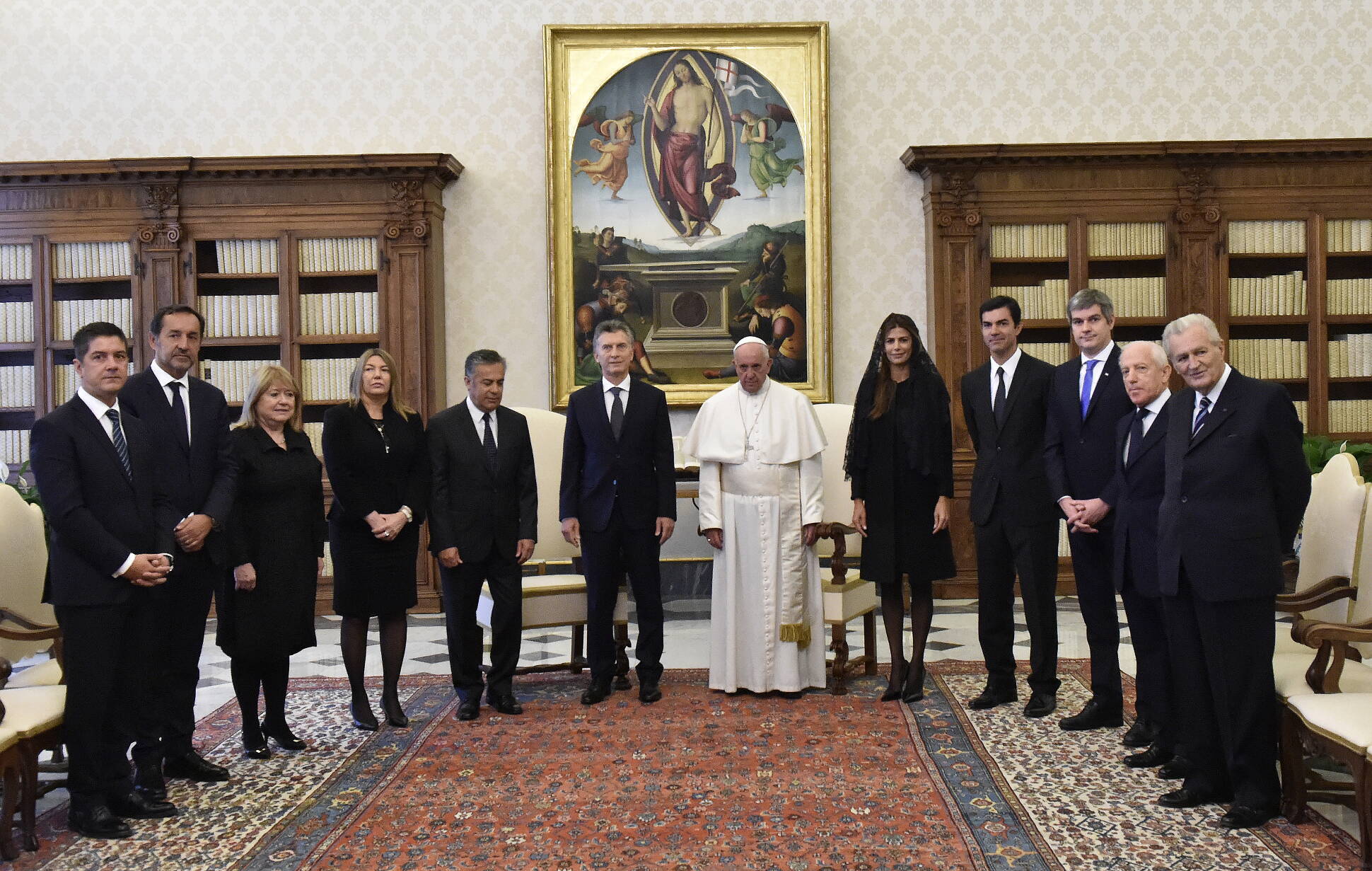 Macri junto al papa Francisco