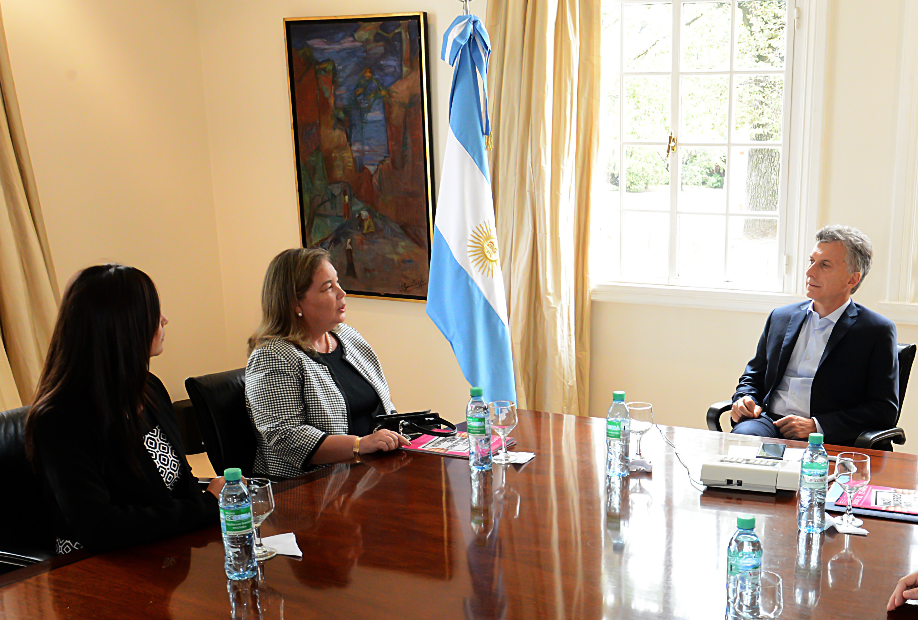 El Presidente se reunió en Olivos con la titular e la Asociación de Mujeres Juezas Argentina (AMJA).