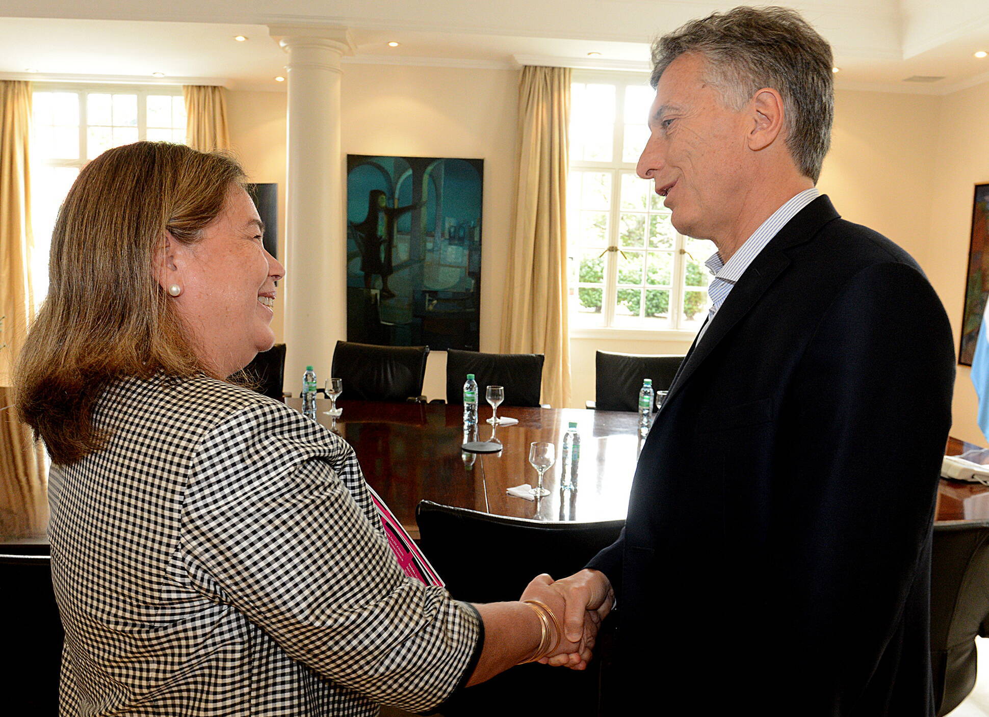 El Presidente se reunió en Olivos con la titular e la Asociación de Mujeres Juezas Argentina (AMJA).