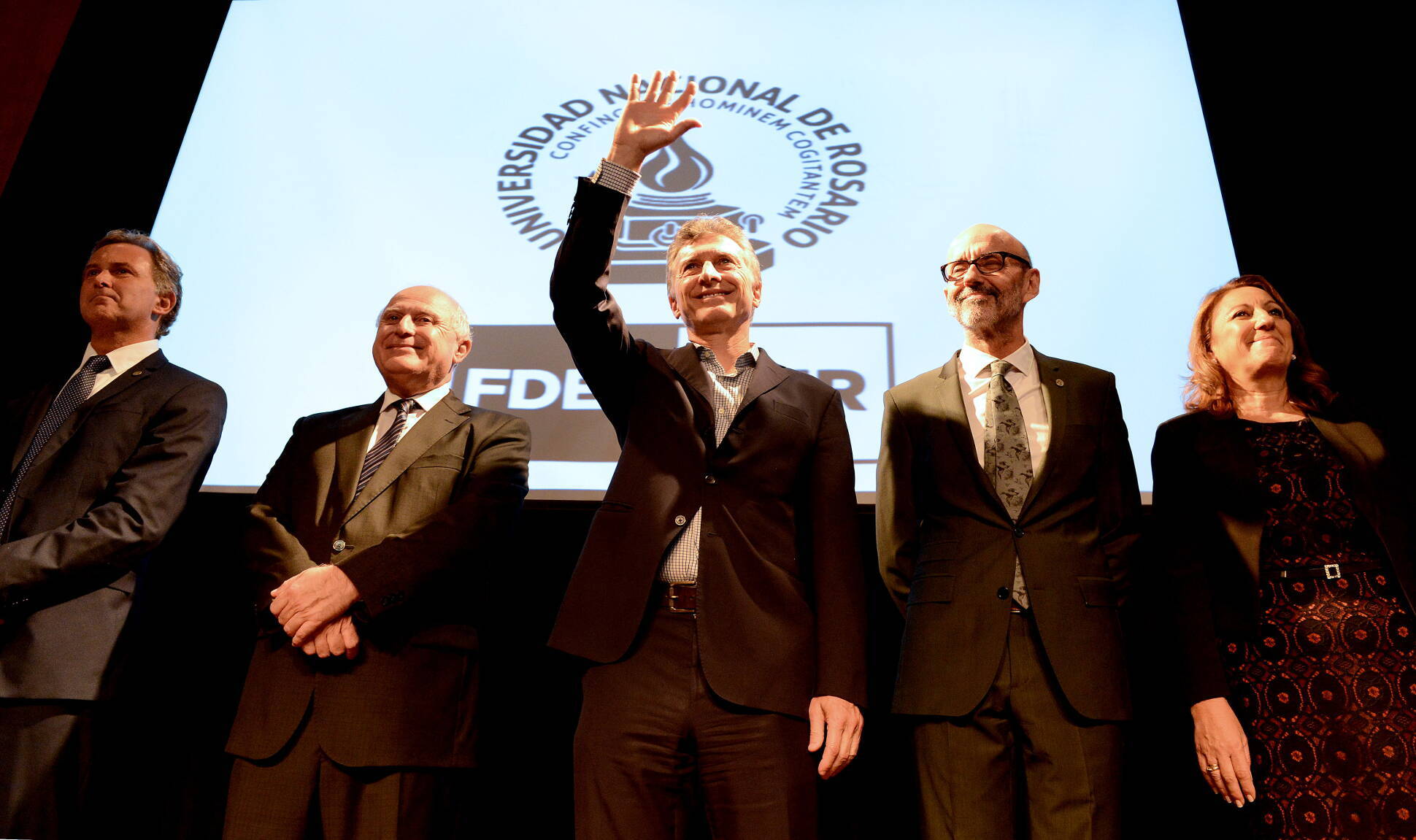 El Presidente inauguró el ciclo lectivo de la Facultad de Derecho,  en la Universidad Nacional de Rosario.