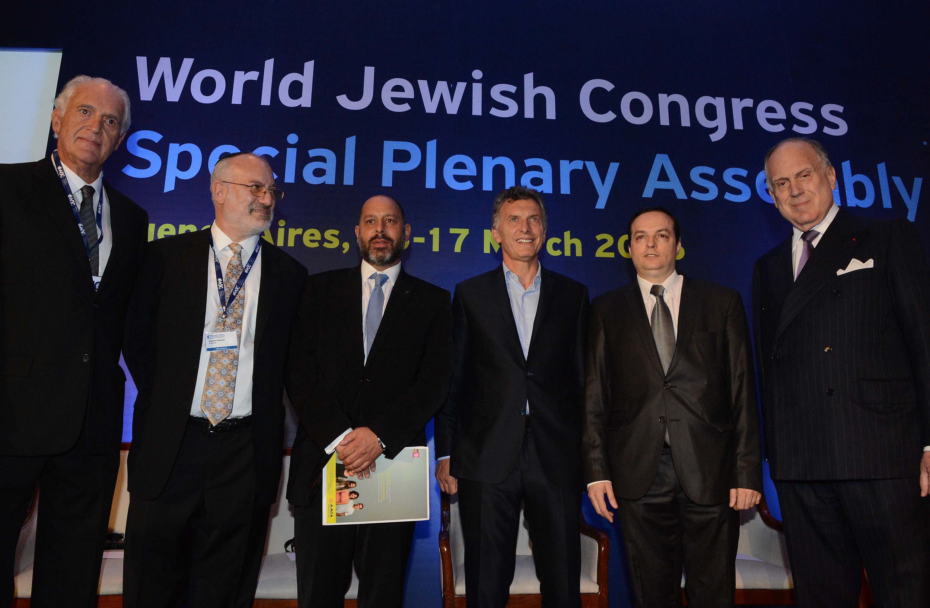 El Presidente Mauricio Macri fue orador principal en la apertura del Congreso Judío Mundial