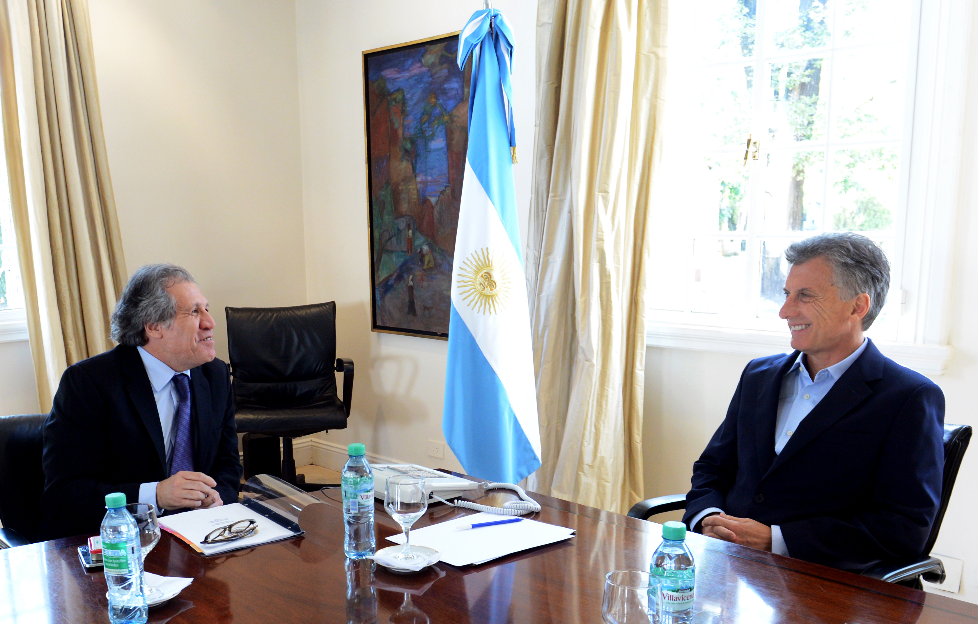 El Presidente se reunió con el secretario general de la OEA, Luis Almagro