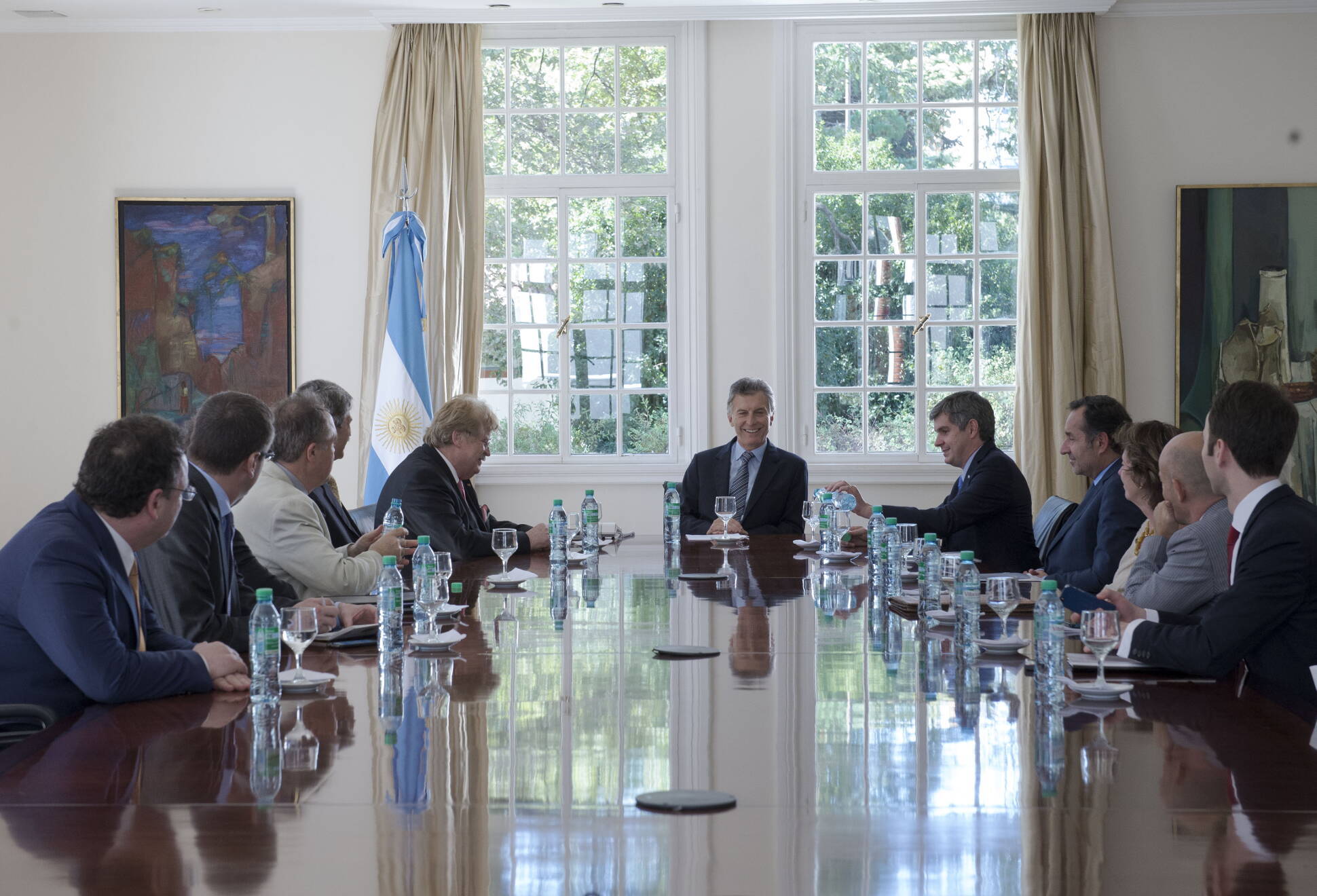 El Presidente se reunió con parlamentarios de la Unión Europea