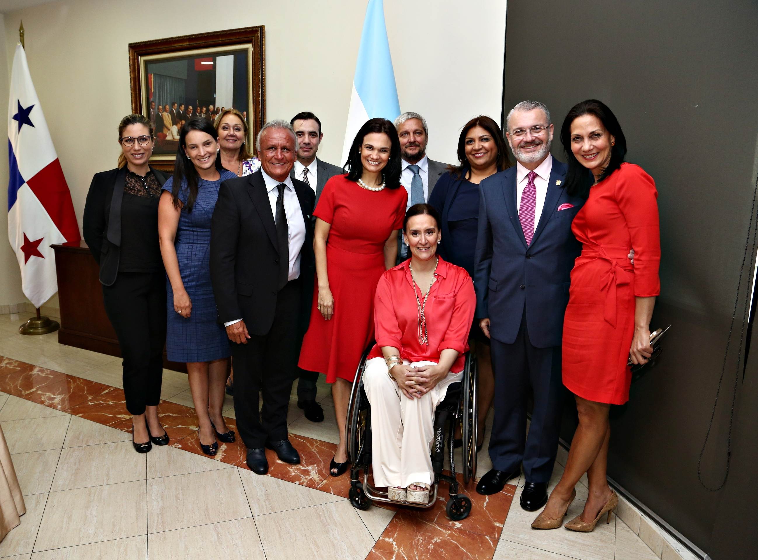 Michetti con el Presidente de Panamá