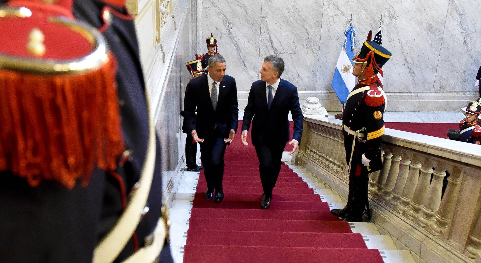 President Mauricio Macri meets with President Barack Obama