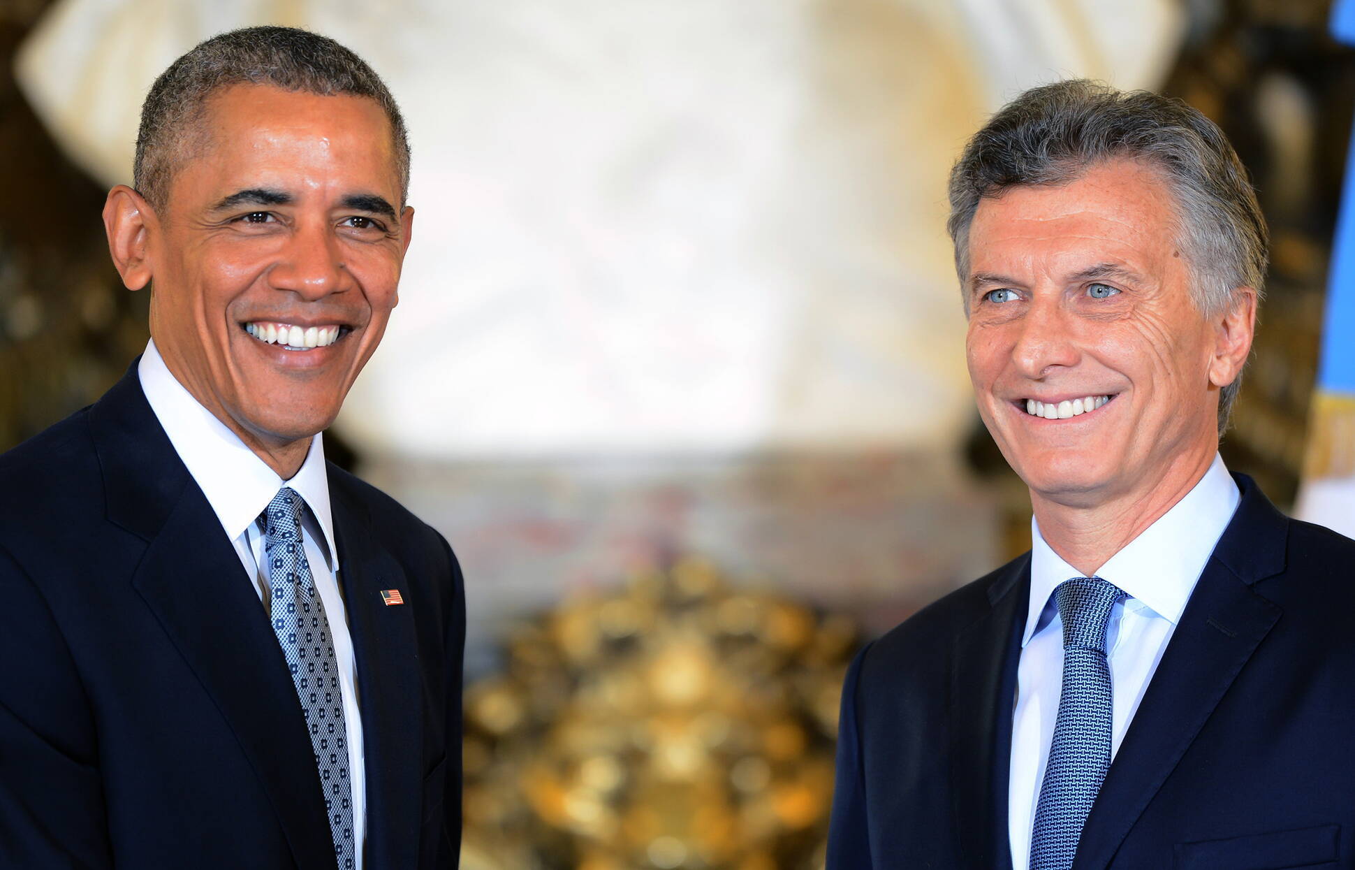 El presidente Mauricio Macri recibió a Barack Obama