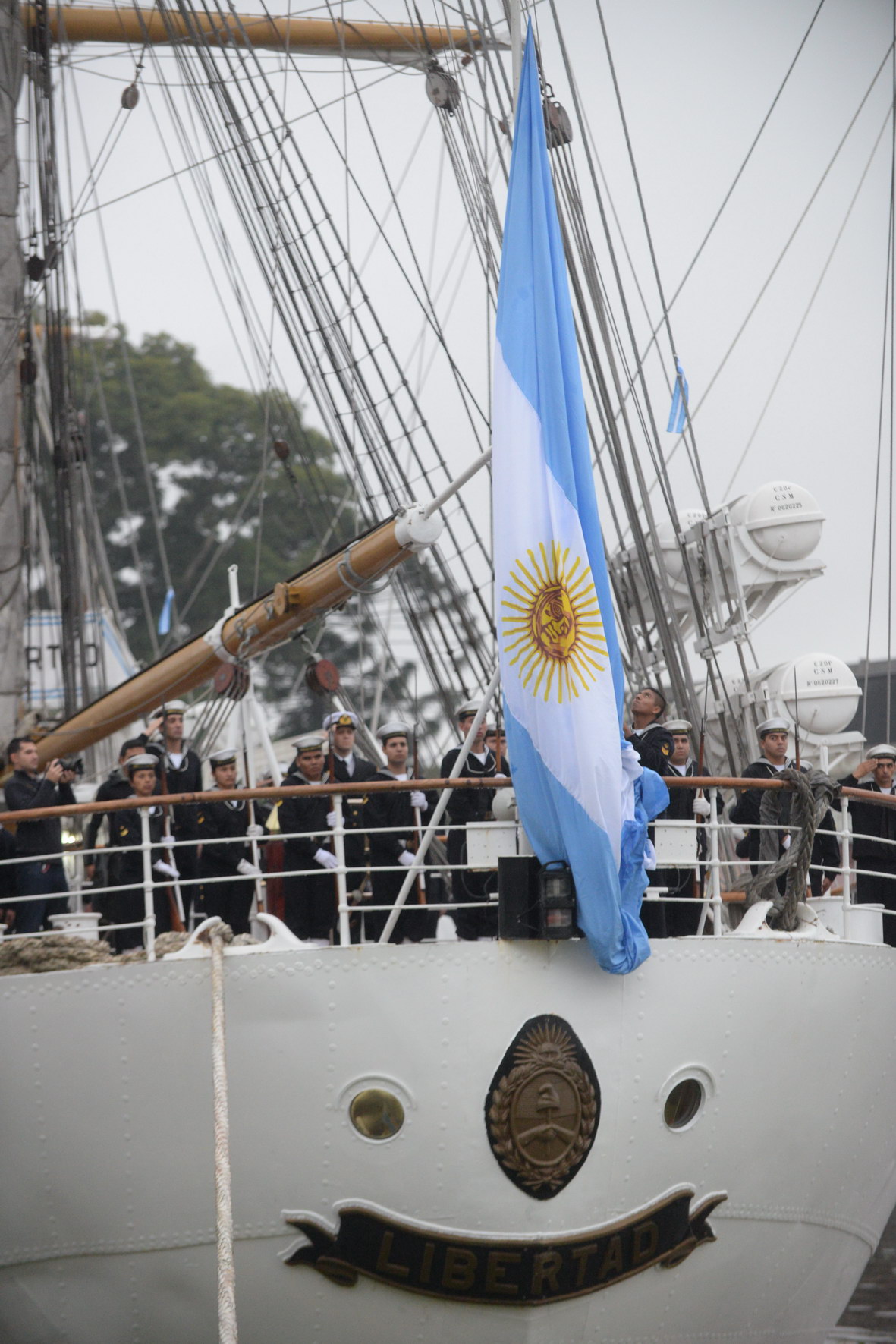 La Fragata Libertad zarpó en su 45° viaje de instrucción