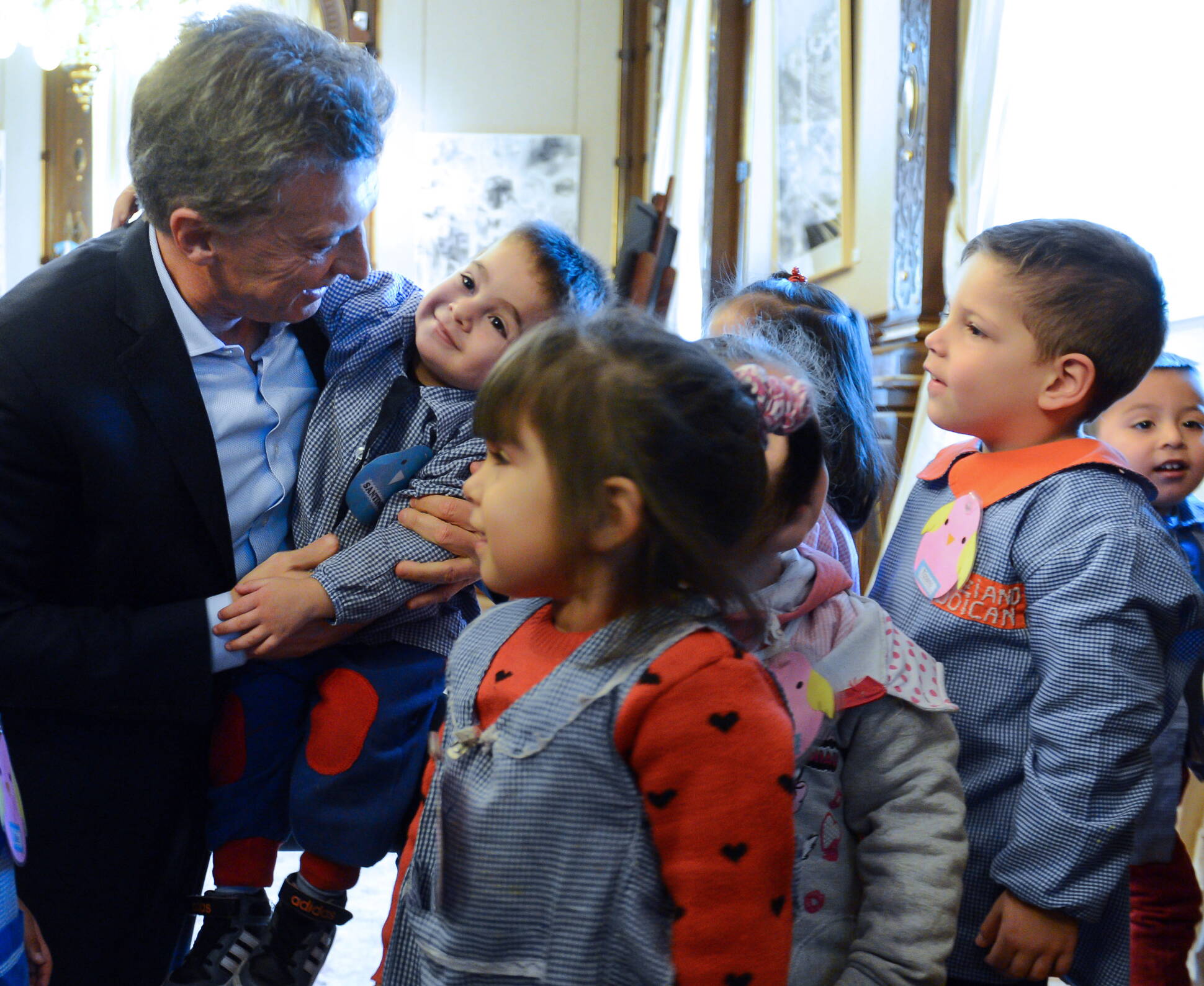 Más de 50 chicos de Centros de Primera Infancia visitaron al Presidente en Casa Rosada