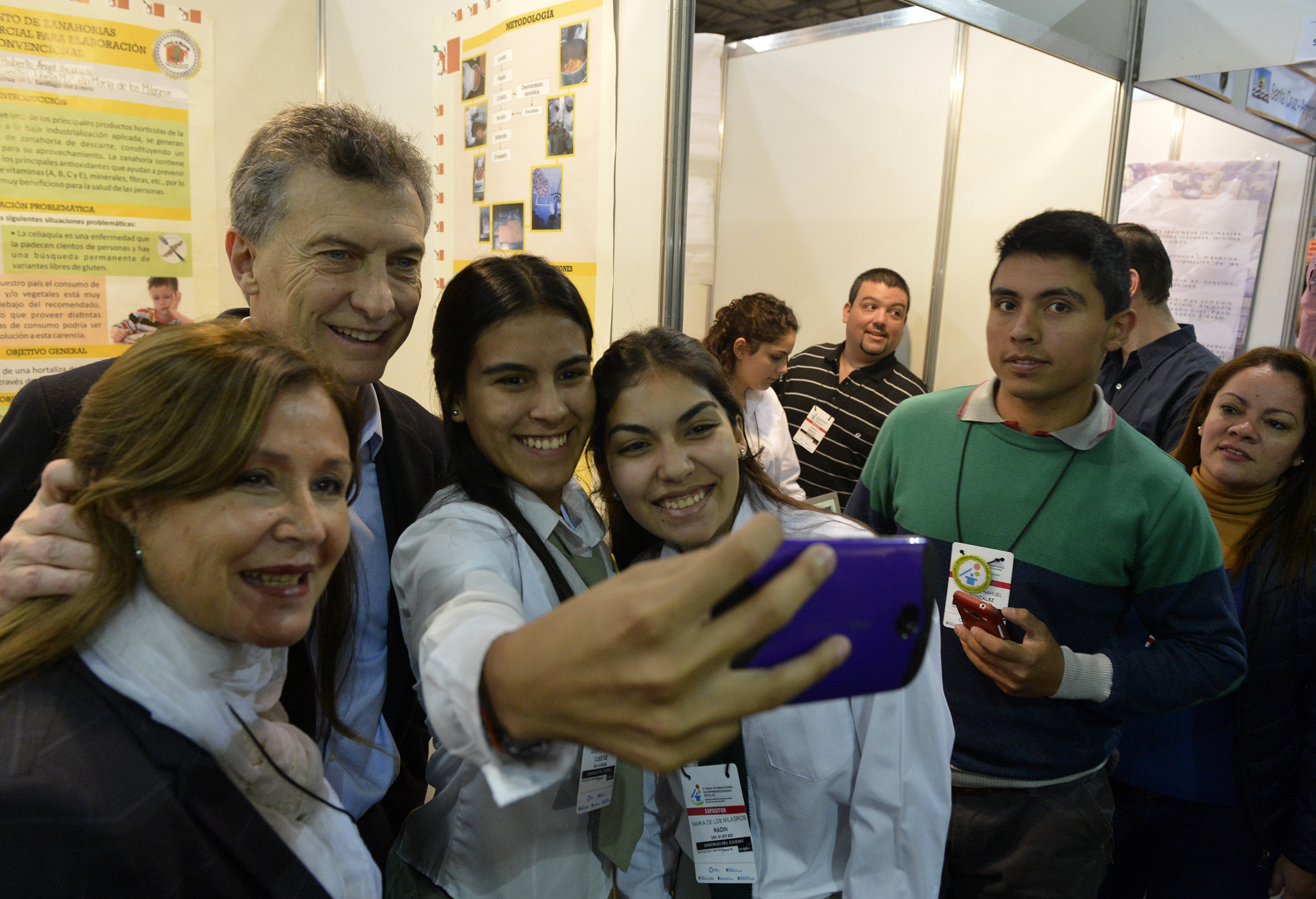 El presidente Mauricio Macri visitó la Feria Internacional de Emprendedorismo Escolar