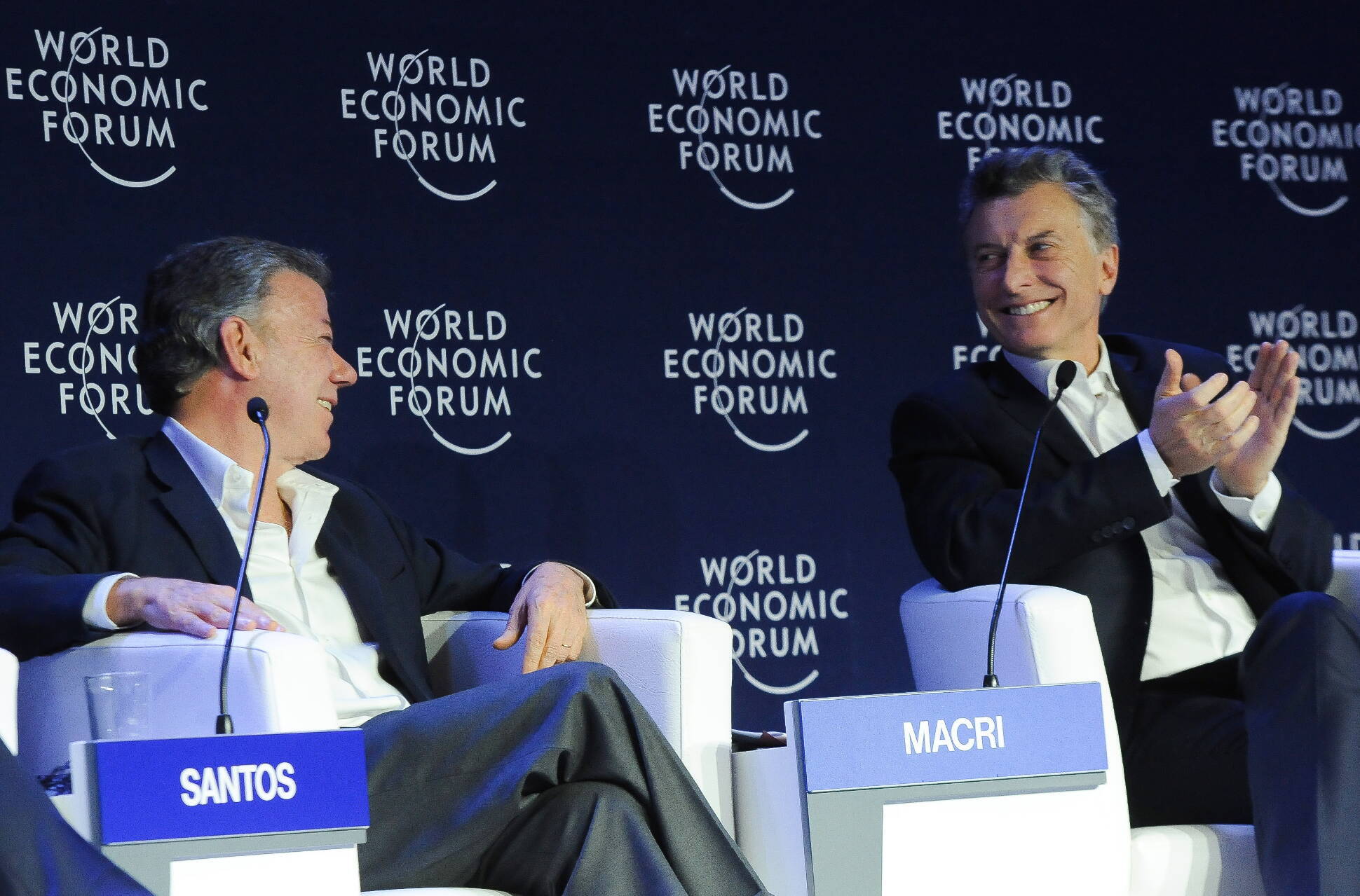 Macri participó del Foro Económico Mundial para Latinoamérica junto al presidente de Colombia