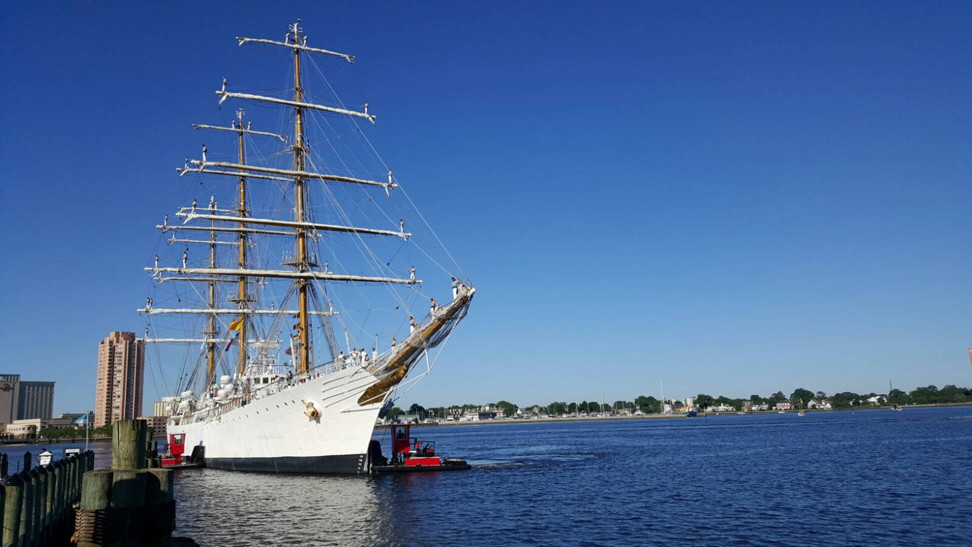 La Fragata Libertad arribó al puerto de Norfolk, en Estados Unidos