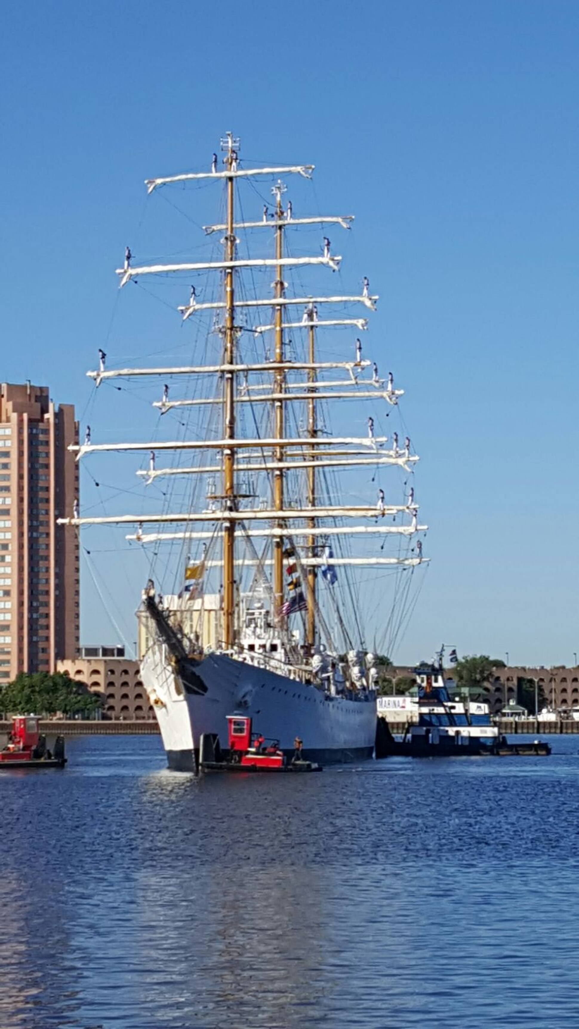 La Fragata Libertad arribó al puerto de Norfolk, en Estados Unidos