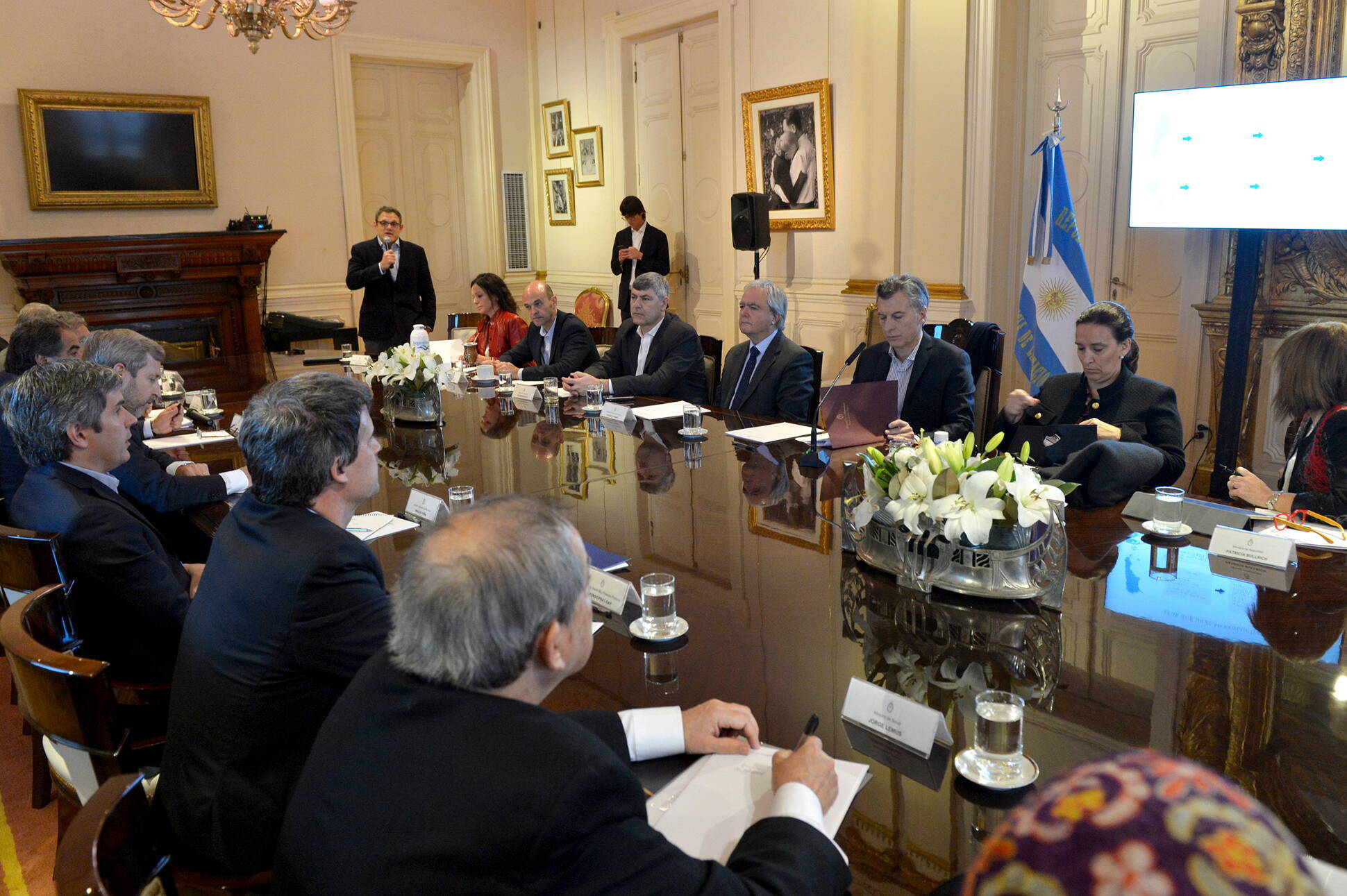 El presidente Macri encabezó una reunión de Gabinete en Casa Rosada