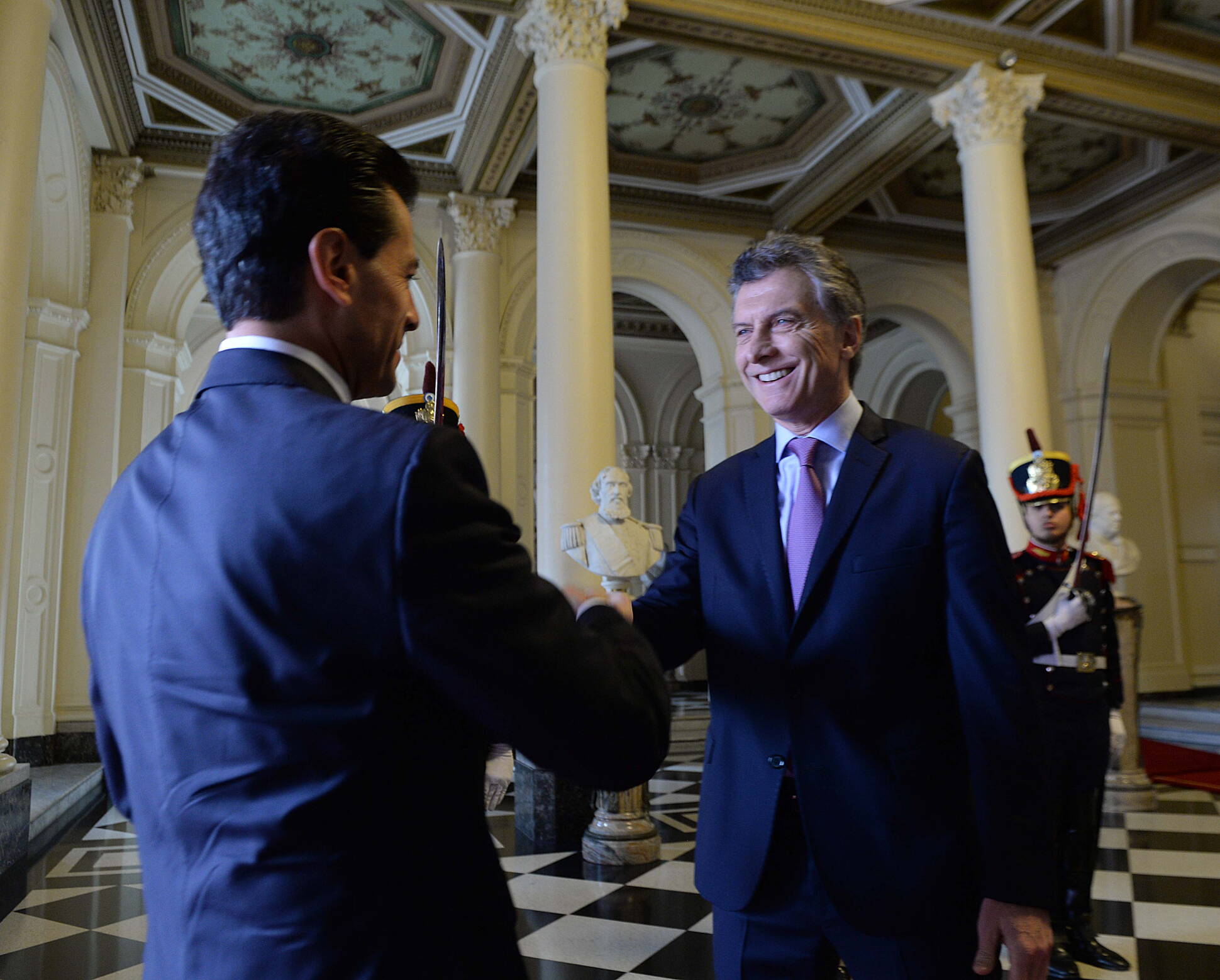 El presidente Mauricio Macri recibió a su par de México
