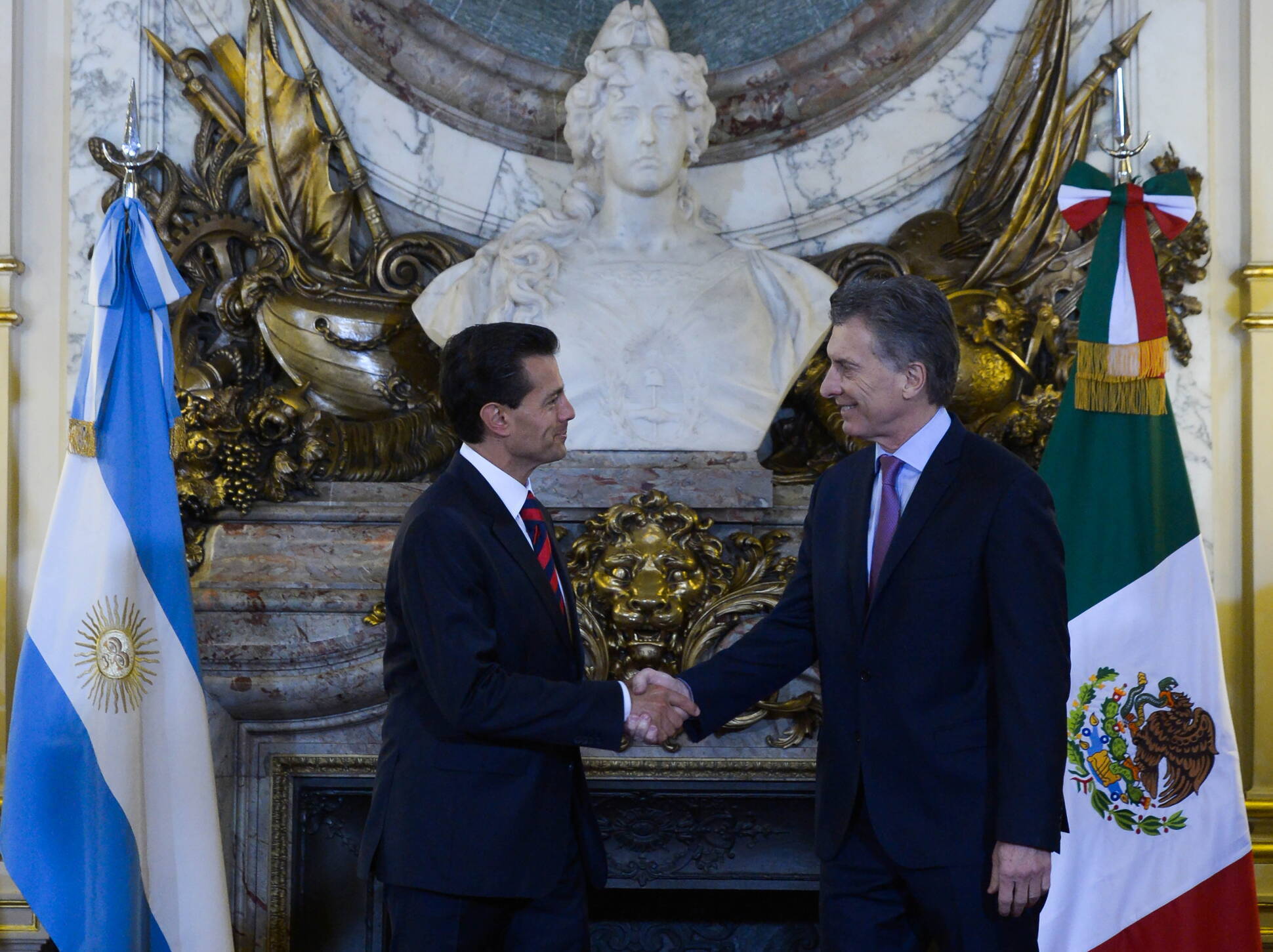 El presidente Mauricio Macri recibió a su par de México