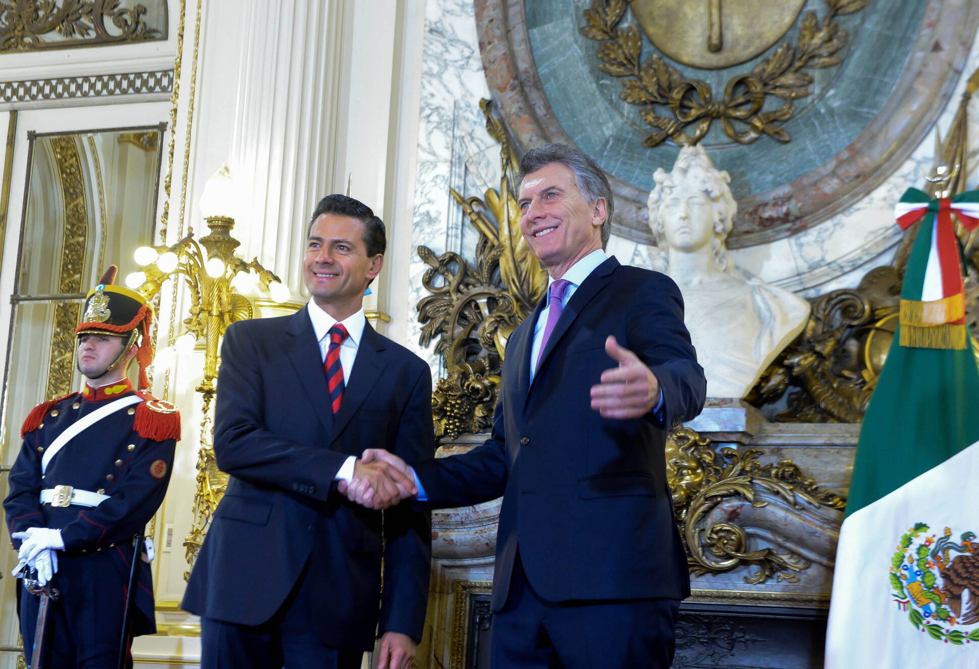 El presidente Mauricio Macri recibió a su par de México