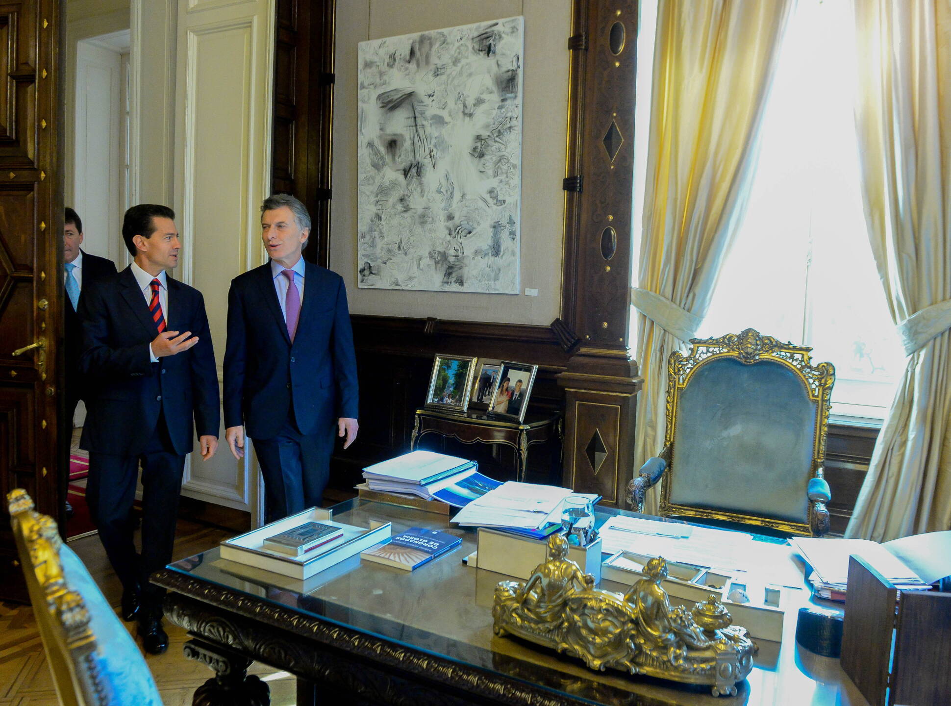 El presidente Mauricio Macri recibió a su par de México