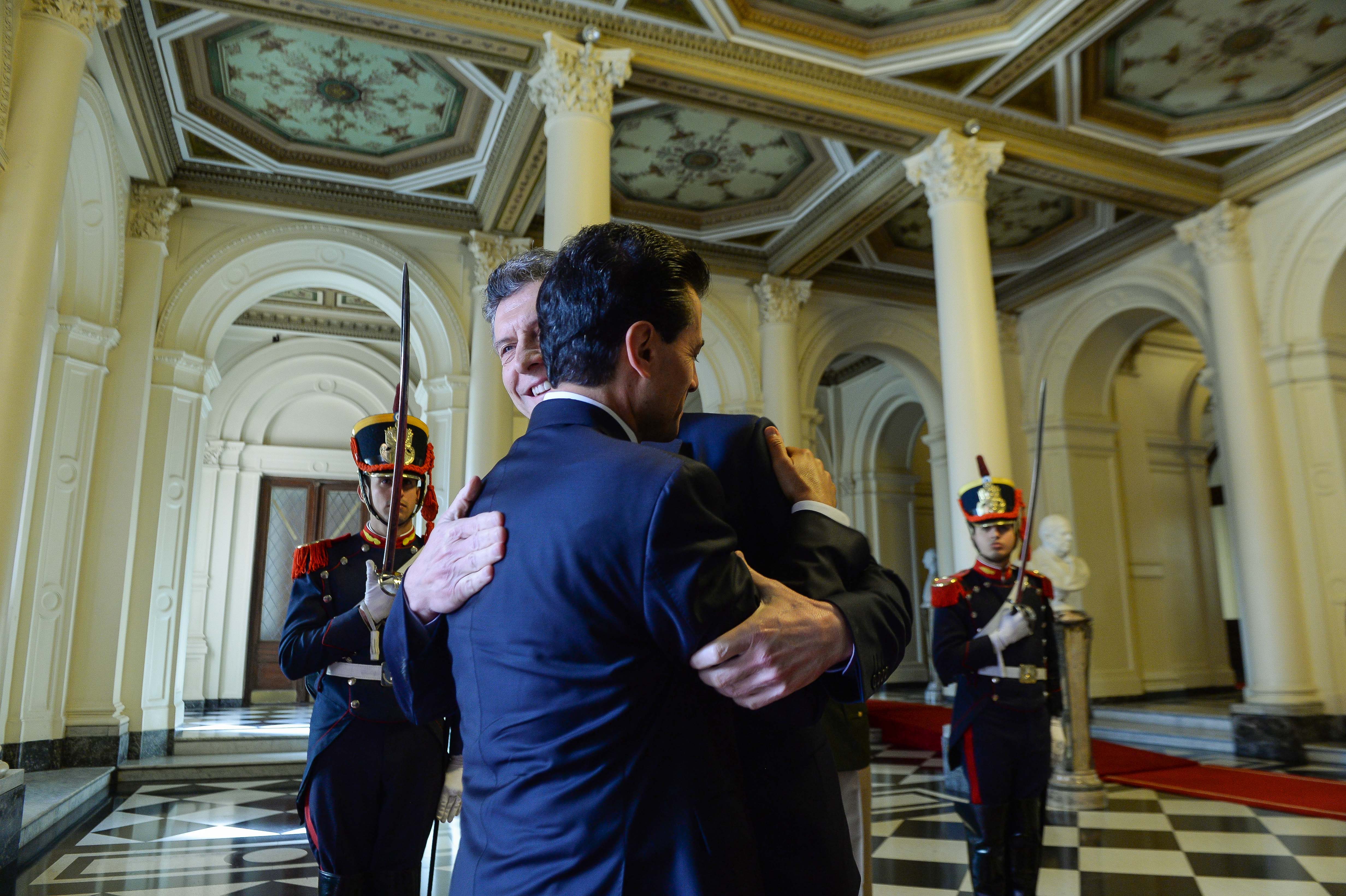 El presidente Mauricio Macri recibió a su par de México