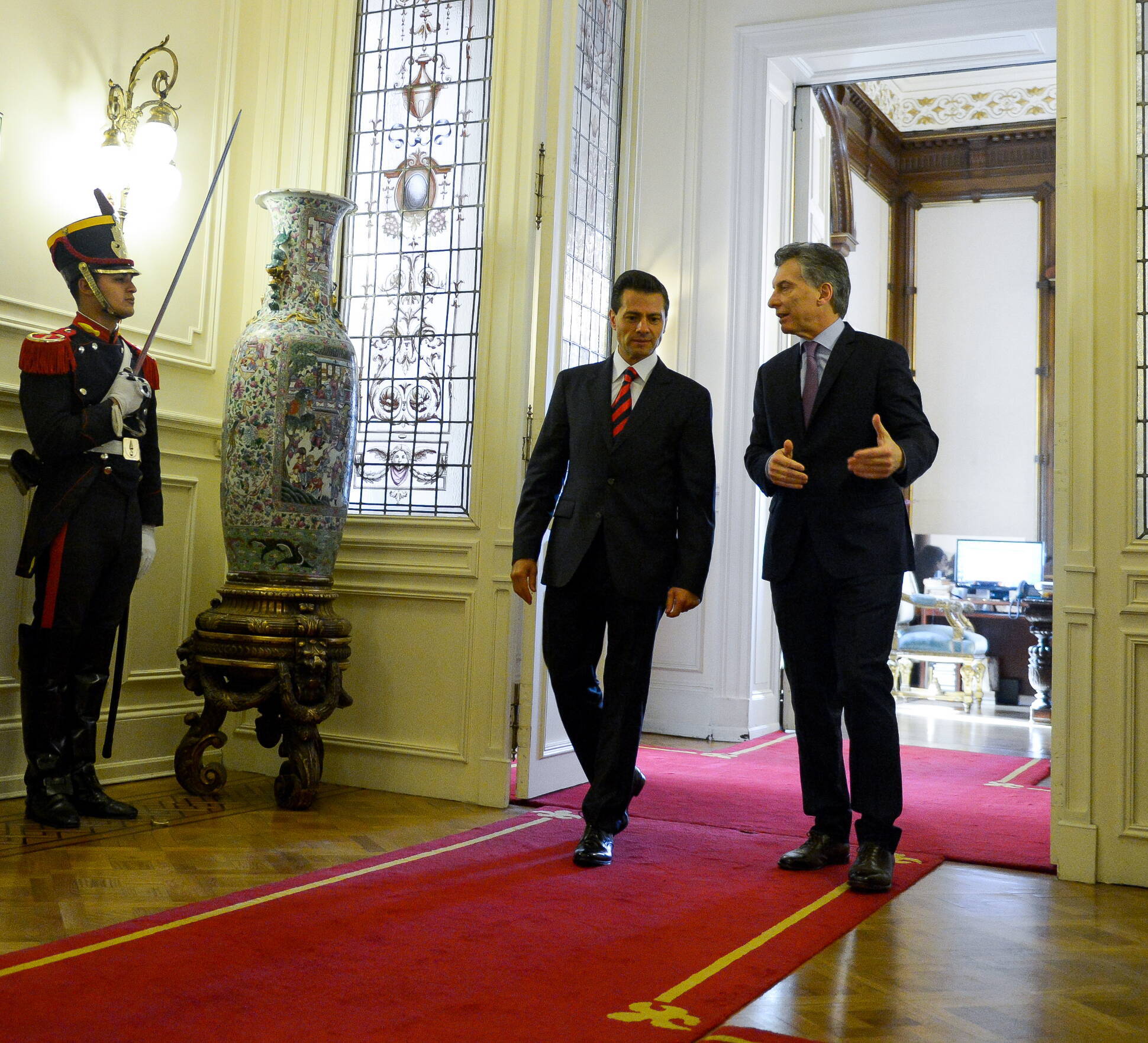 El presidente Mauricio Macri recibió a su par de México