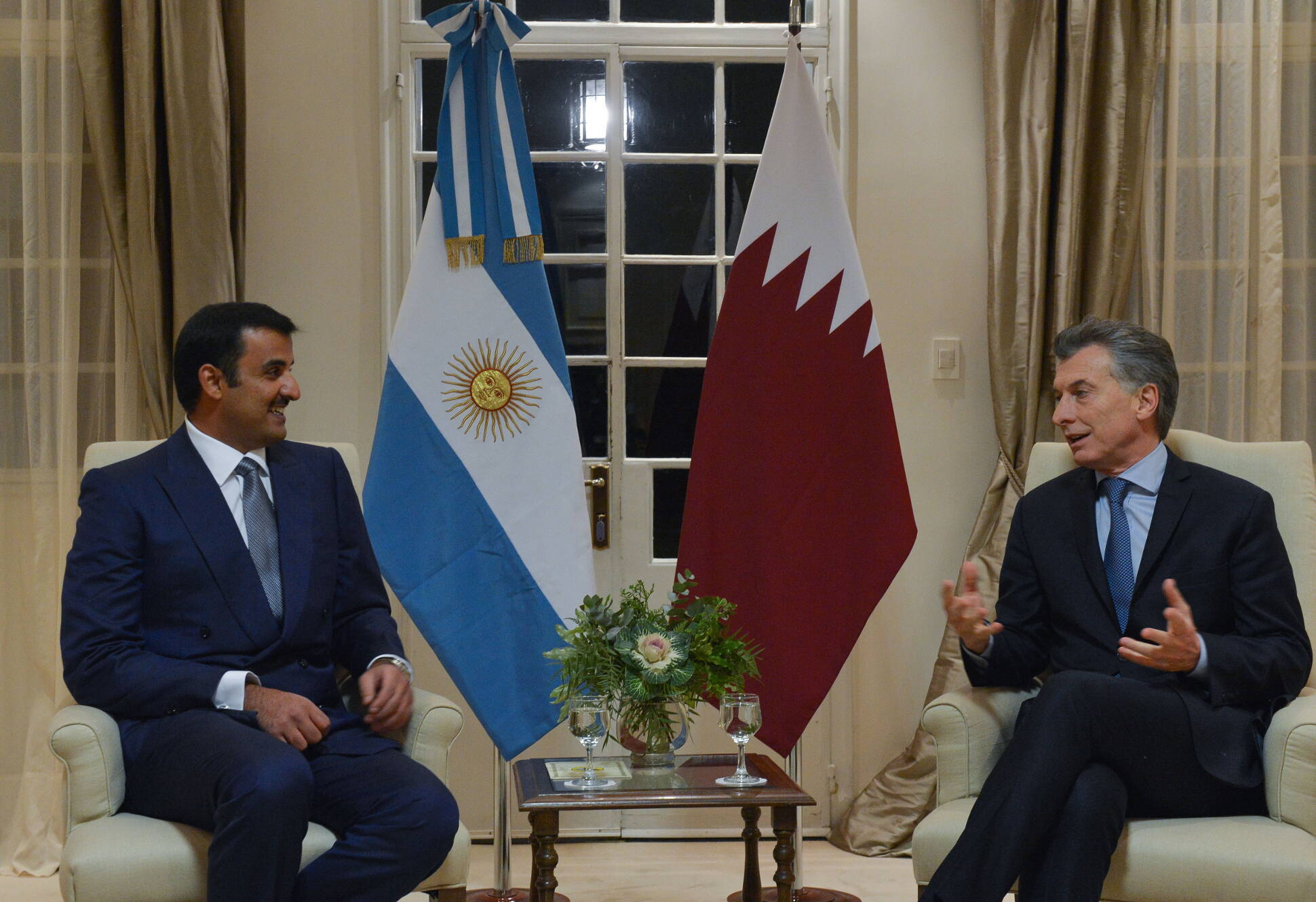 El presidente Macri recibió al Emir de Qatar y acordaron dinamizar la relación bilateral