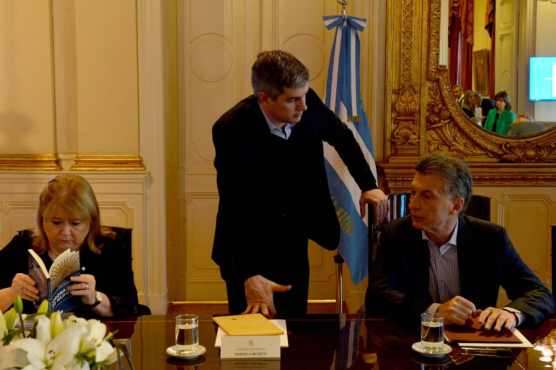  El presidente Mauricio Macri encabezó una reunión de Gabinete en Casa Rosada