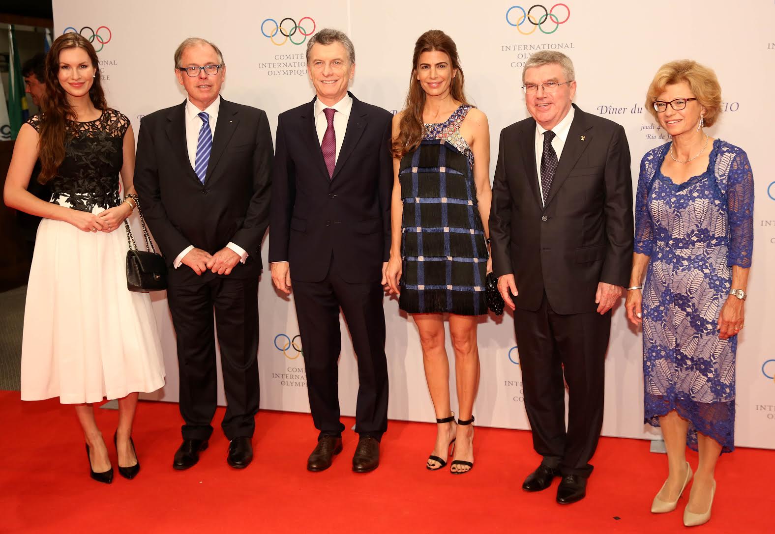 El presidente Macri y su esposa participaron del agasajo que dio el COI en la apertura de los JJOO