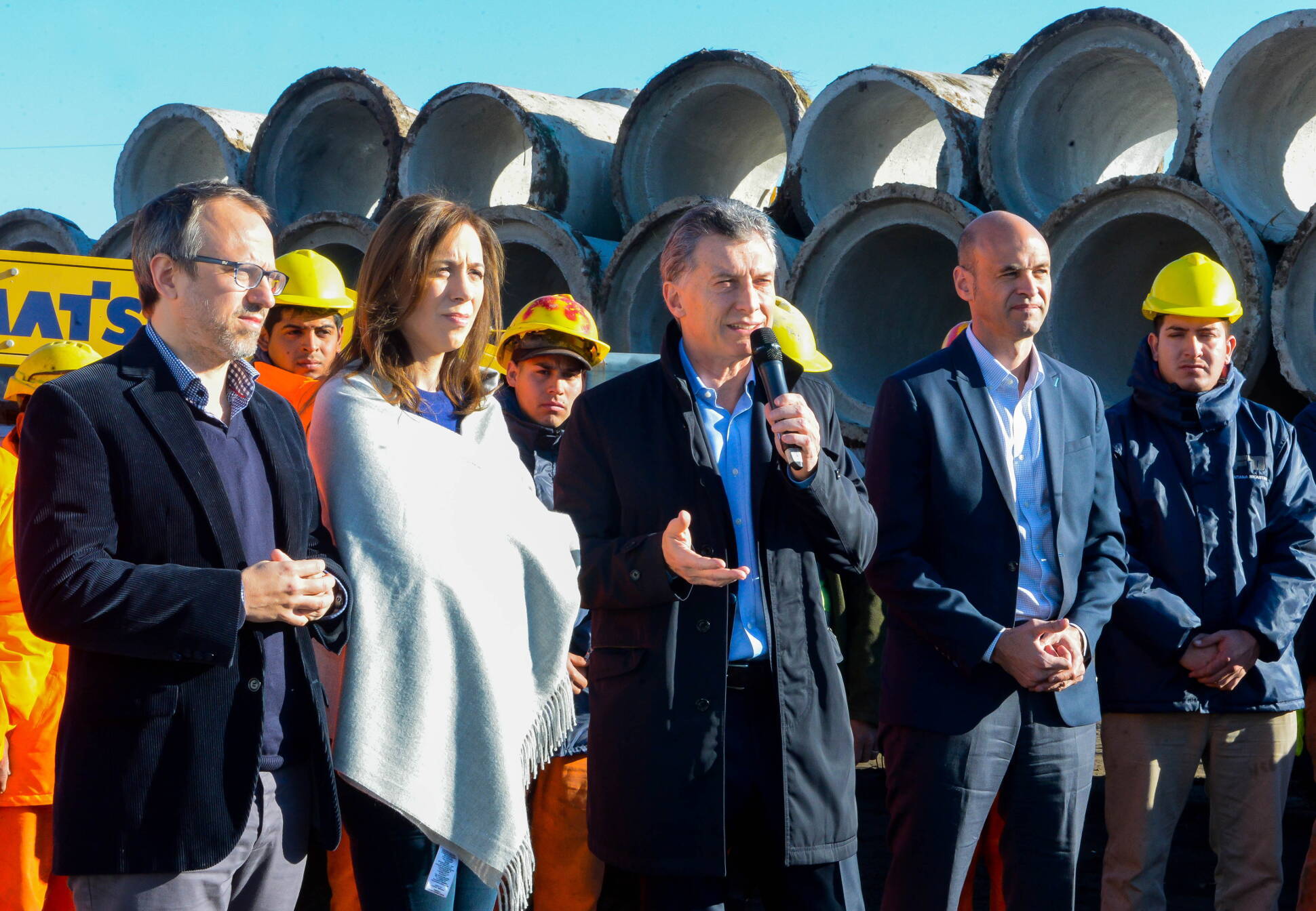 El Presidente visitó las obras del Metrobus de Tres de Febrero: Creamos en nuestra capacidad de hacer, no de obstruir