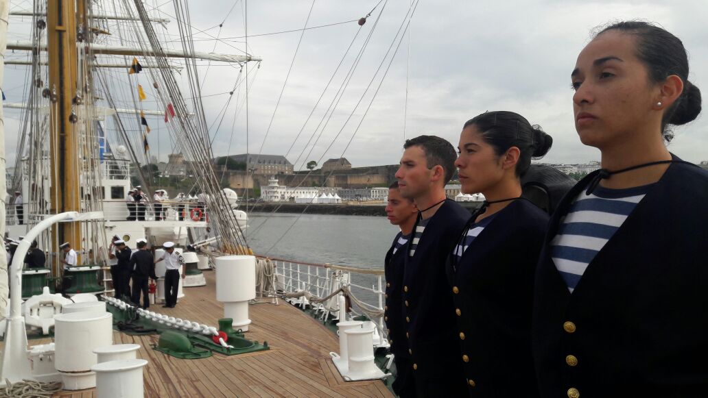 La Fragata Libertad arribó al puerto español de El Ferrol