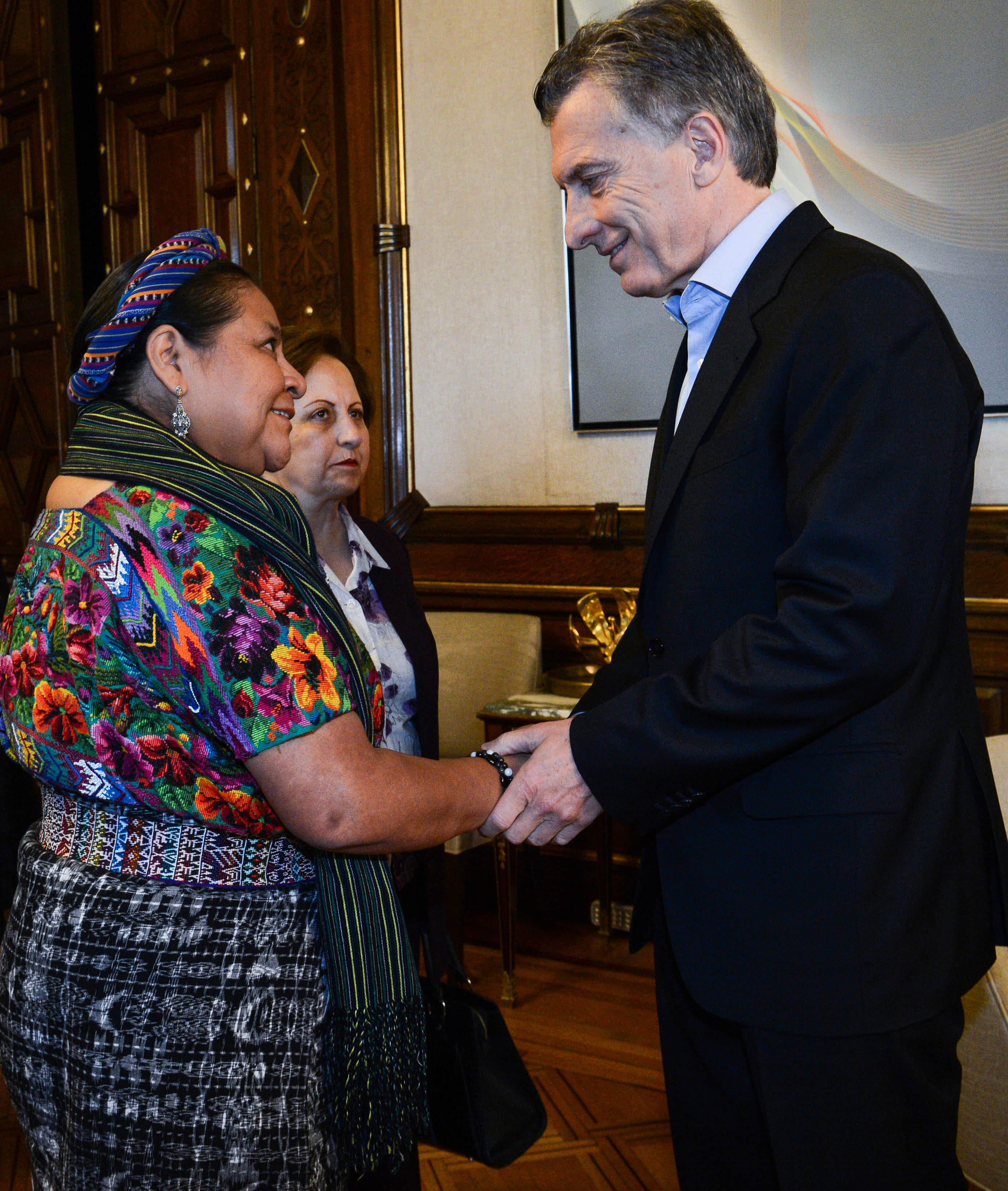 El Presidente recibió a las Premio Nobel Rigoberta Menchú y Shirin Ebadi