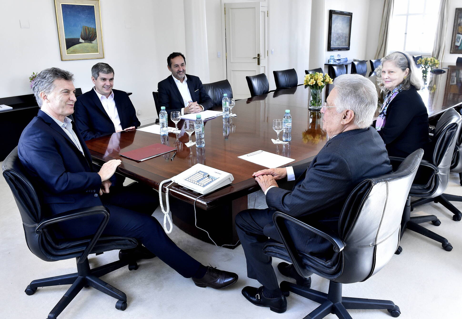 El presidente Macri se reunió con el ex presidente de Brasil Fernando Henrique Cardoso